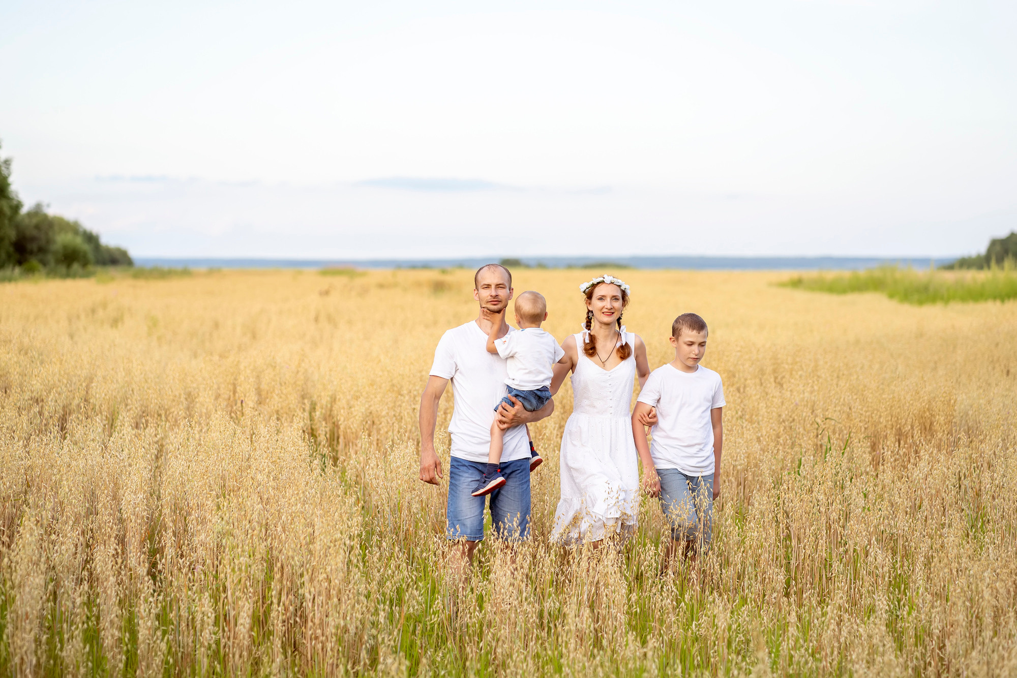 Пикник в поле. Семейный и детский фотограф в Хабаровске Анна Гриневич