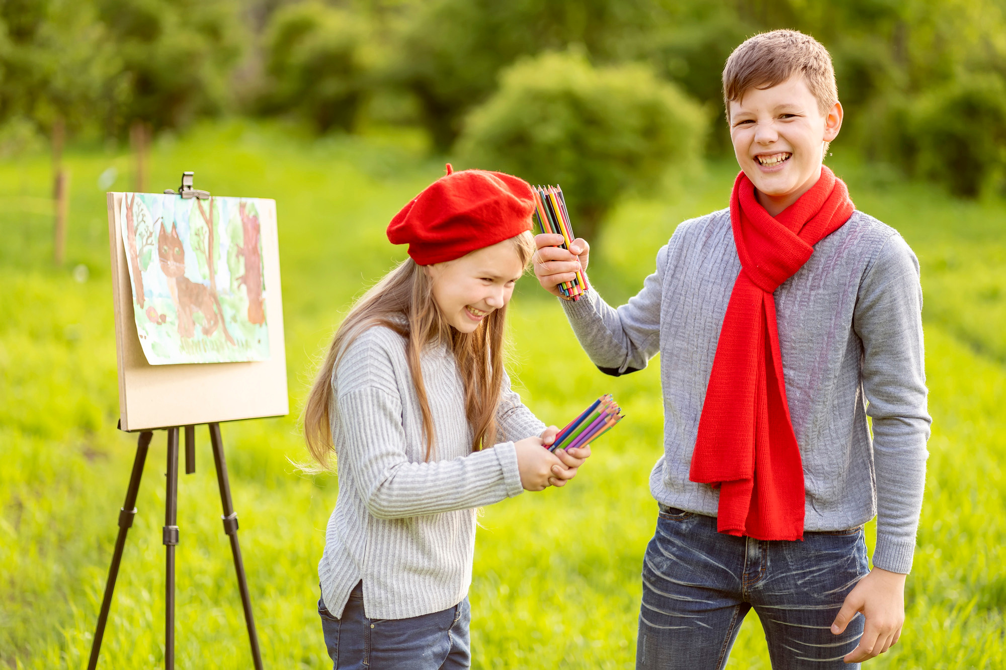 ХУДОЖНИКИ в беретах. Семейный и детский фотограф в Хабаровске Анна Гриневич