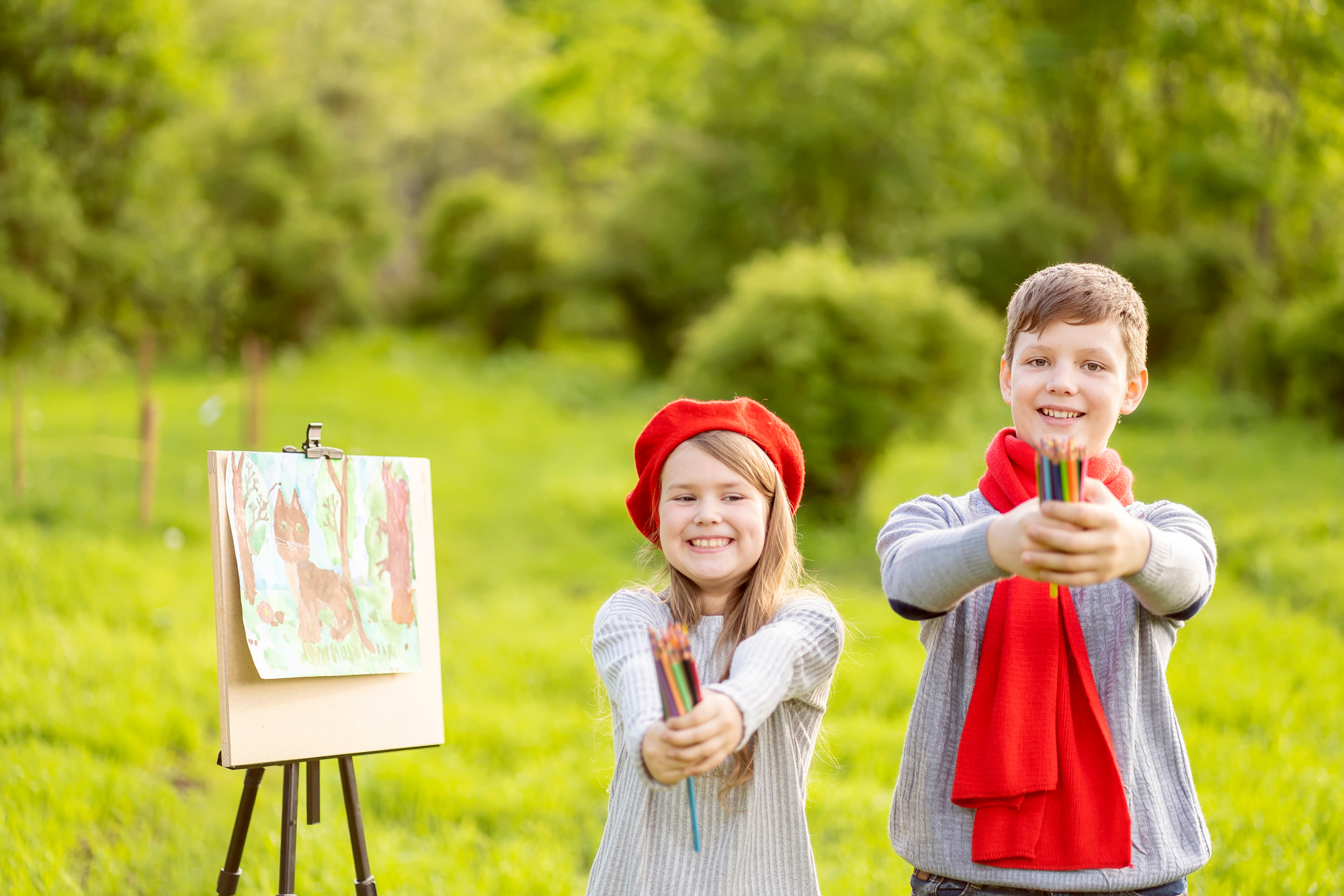 ХУДОЖНИКИ в беретах. Семейный и детский фотограф в Хабаровске Анна Гриневич