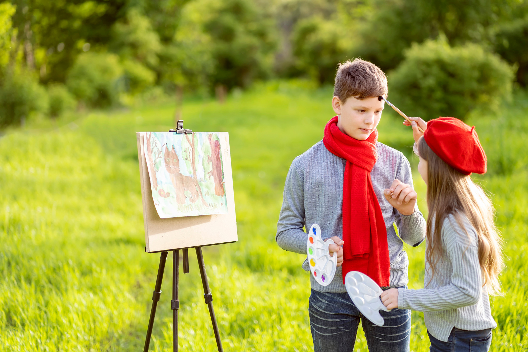 ХУДОЖНИКИ в беретах. Семейный и детский фотограф в Хабаровске Анна Гриневич