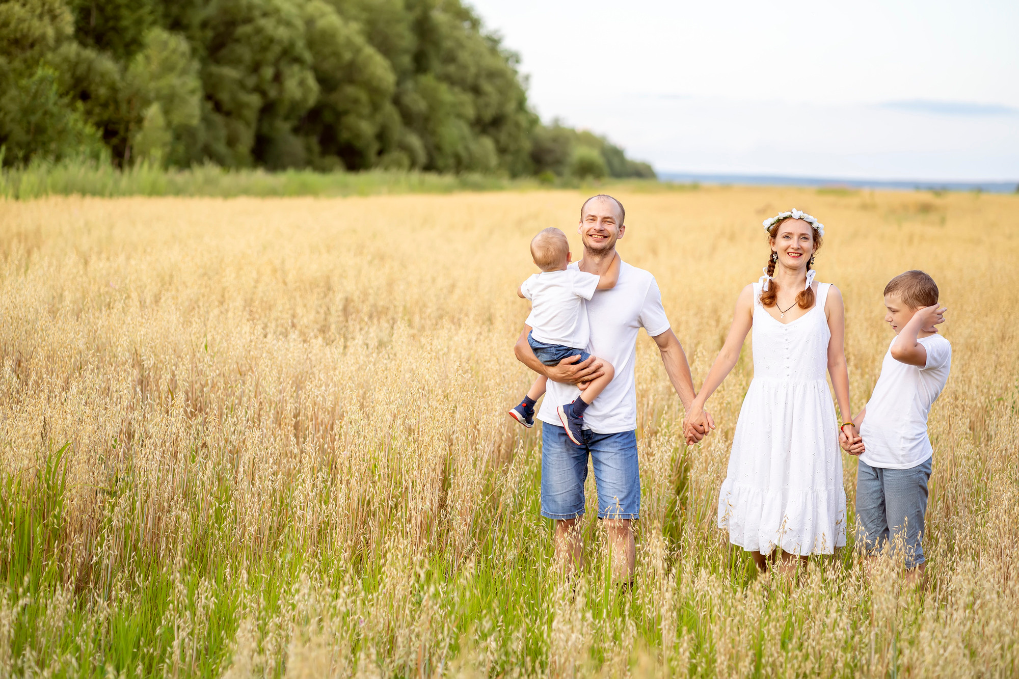 Пикник в поле. Семейный и детский фотограф в Хабаровске Анна Гриневич