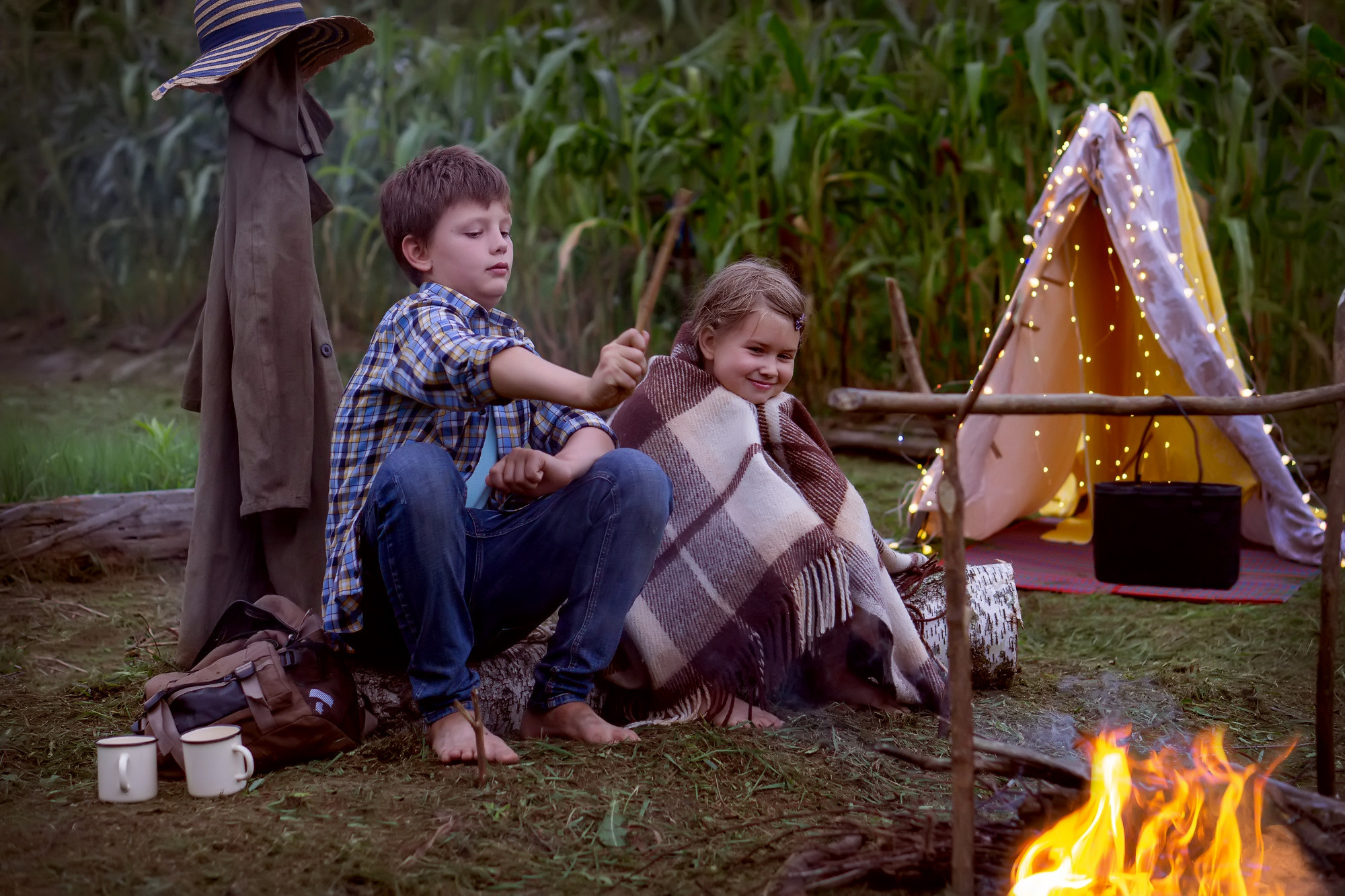 ВЕЧЕР у КОСТРА. Семейный и детский фотограф в Хабаровске Анна Гриневич