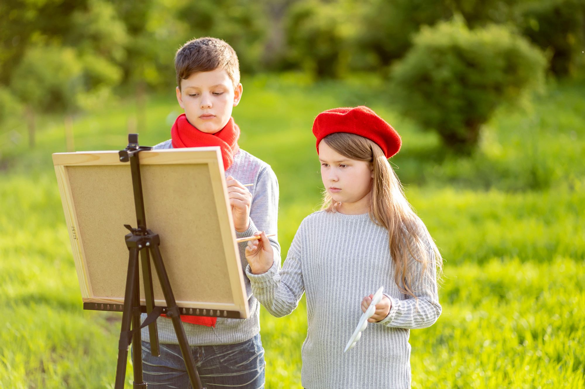 ХУДОЖНИКИ в беретах. Семейный и детский фотограф в Хабаровске Анна Гриневич