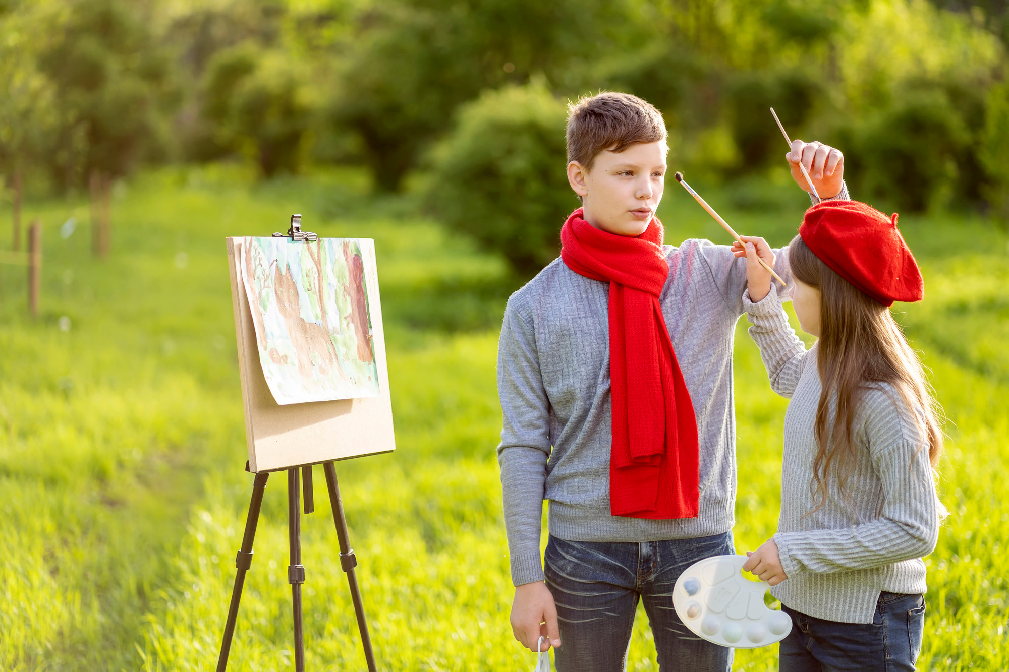 ХУДОЖНИКИ в беретах. Семейный и детский фотограф в Хабаровске Анна Гриневич