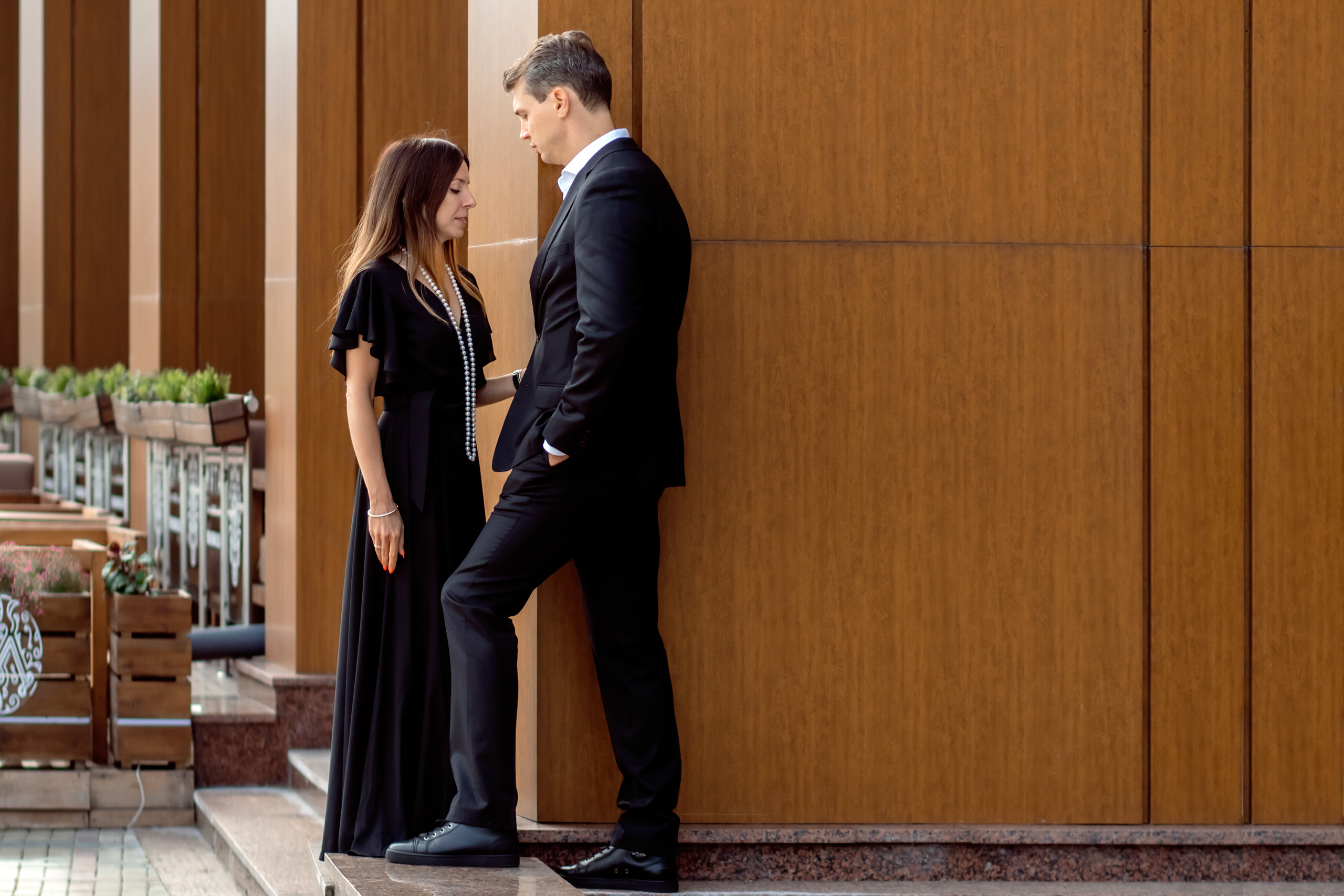 Лавстори в чёрном. Семейный фотограф в Минске Приболовец Светлана