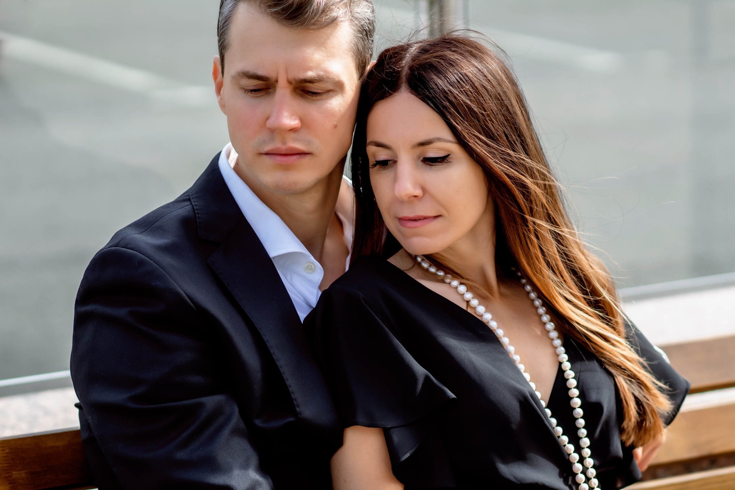 Лавстори в чёрном. Семейный фотограф в Минске Приболовец Светлана