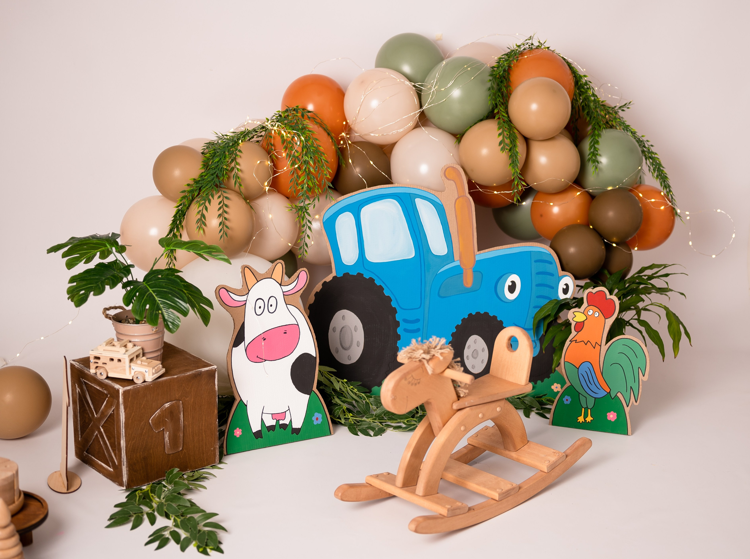 Декоры на Первые годики. Детский и семейный фотограф в Красноярске. Фотосессии новорожденных малышей до 1 месяца