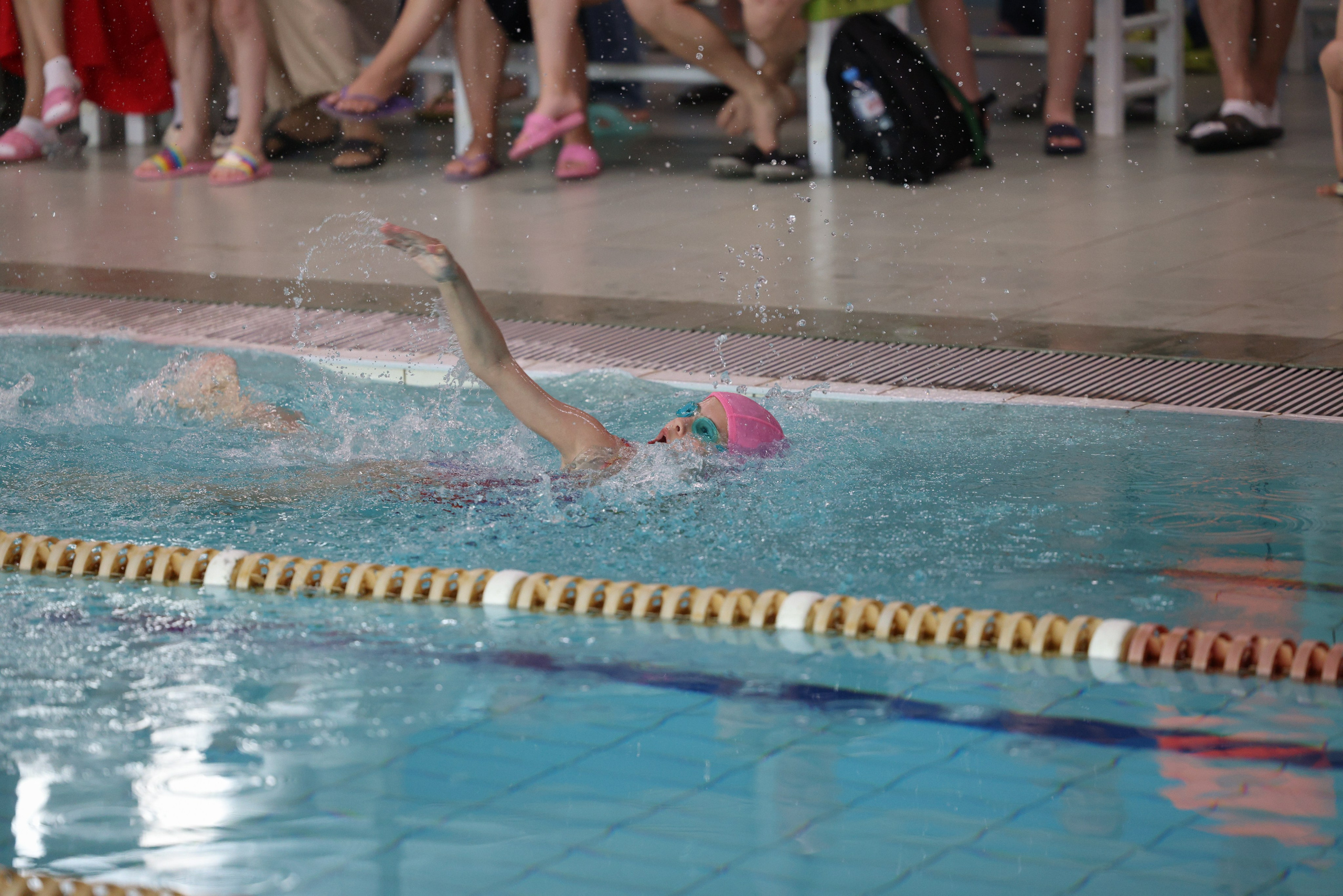 Веселый дельфин. Плавание. Дети 8-9 лет. Фотограф Александр Заломаев