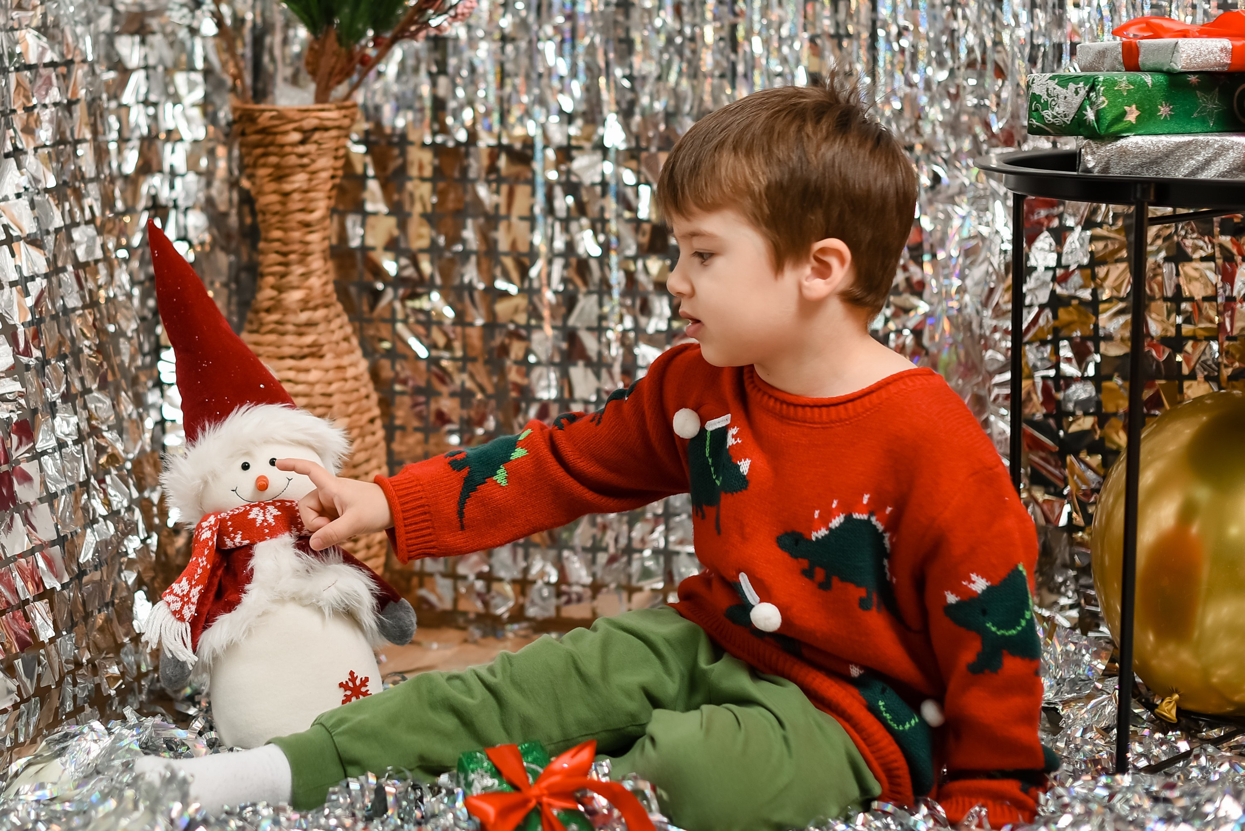 Новогодняя семейная фотосессия 2026 г. Фотограф Тула творческие фотосессии недорого Ольга Ромашина