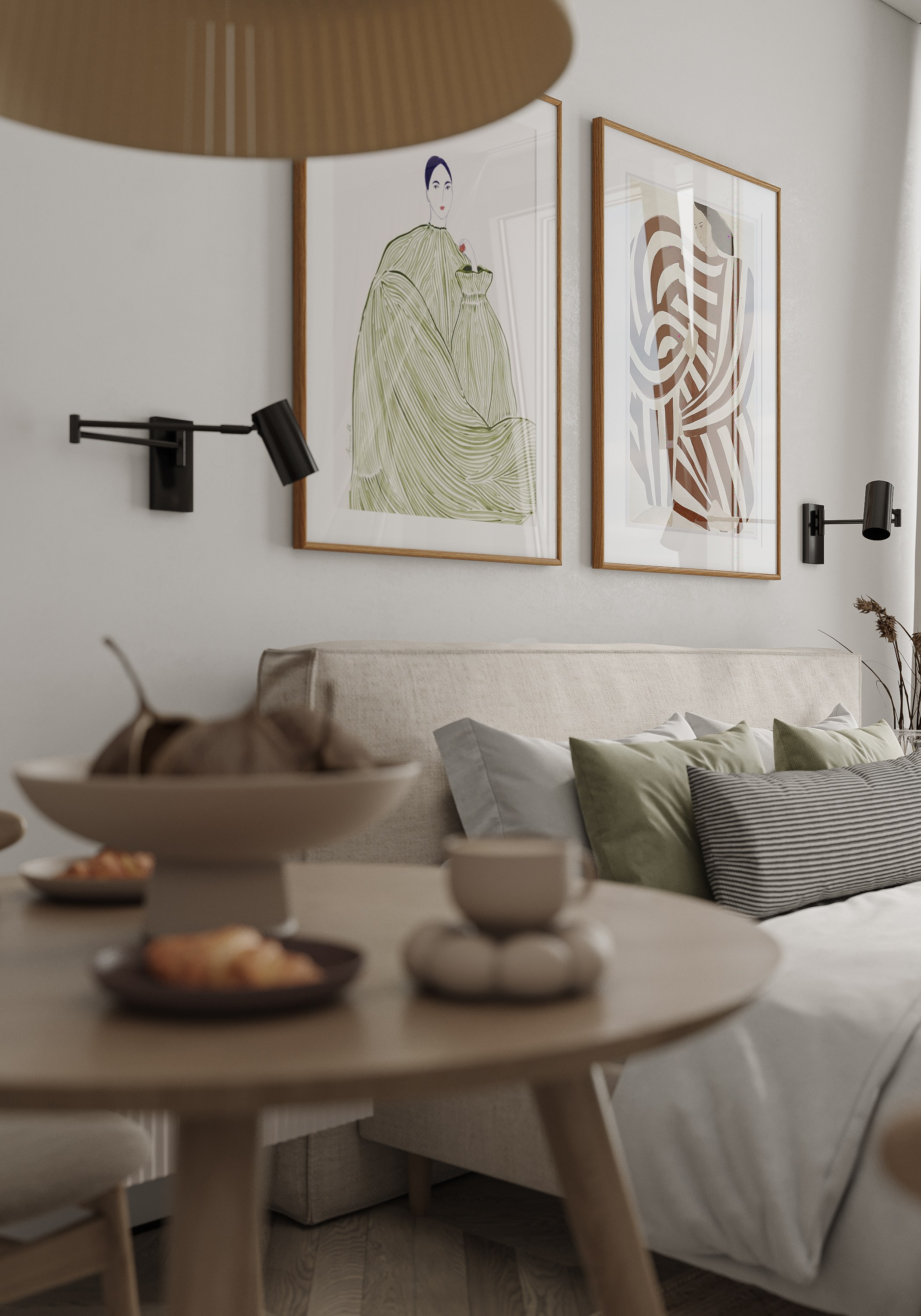 Апартаменты. 3D визуализация интерьера и архитектурной среды