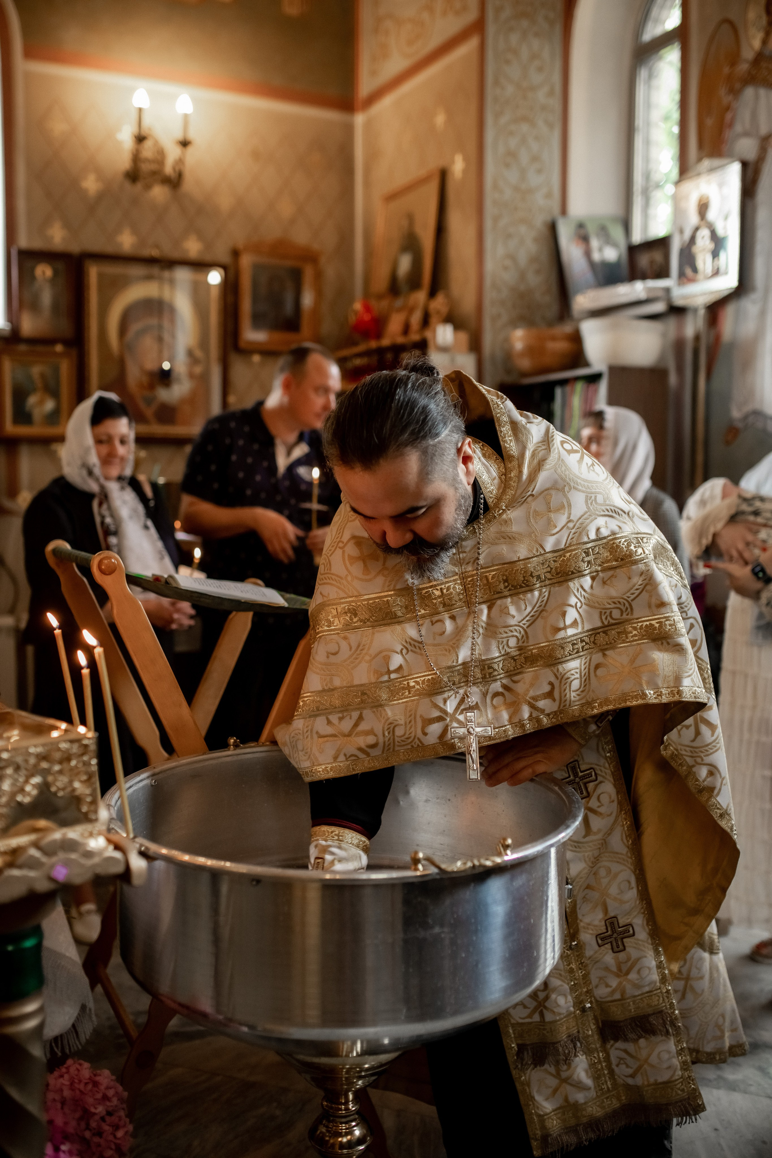 Крещение в Храме Усекновения гл.Иоанна-Предтечи д. Калиновка. Профессиональный фотограф, Москва |Видное Елена Елизарова