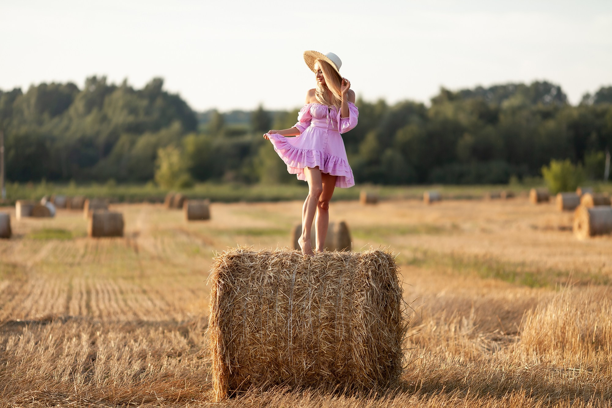 Идея для фотосессии в поле