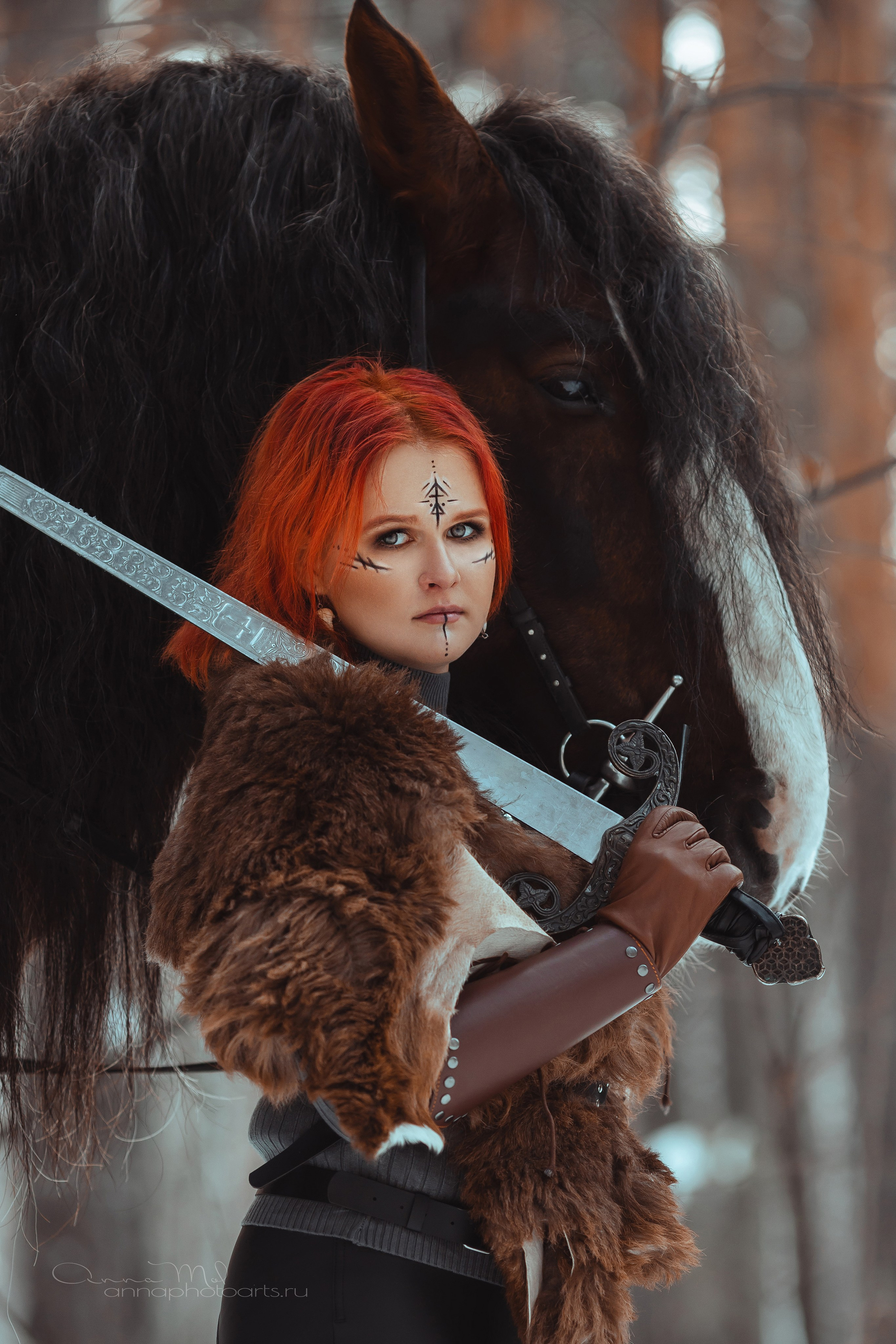 Настя, Малыш и Зевс. Анна Молчанова конный фотограф в Тюмени | фотосессии с лошадьми Тюмень