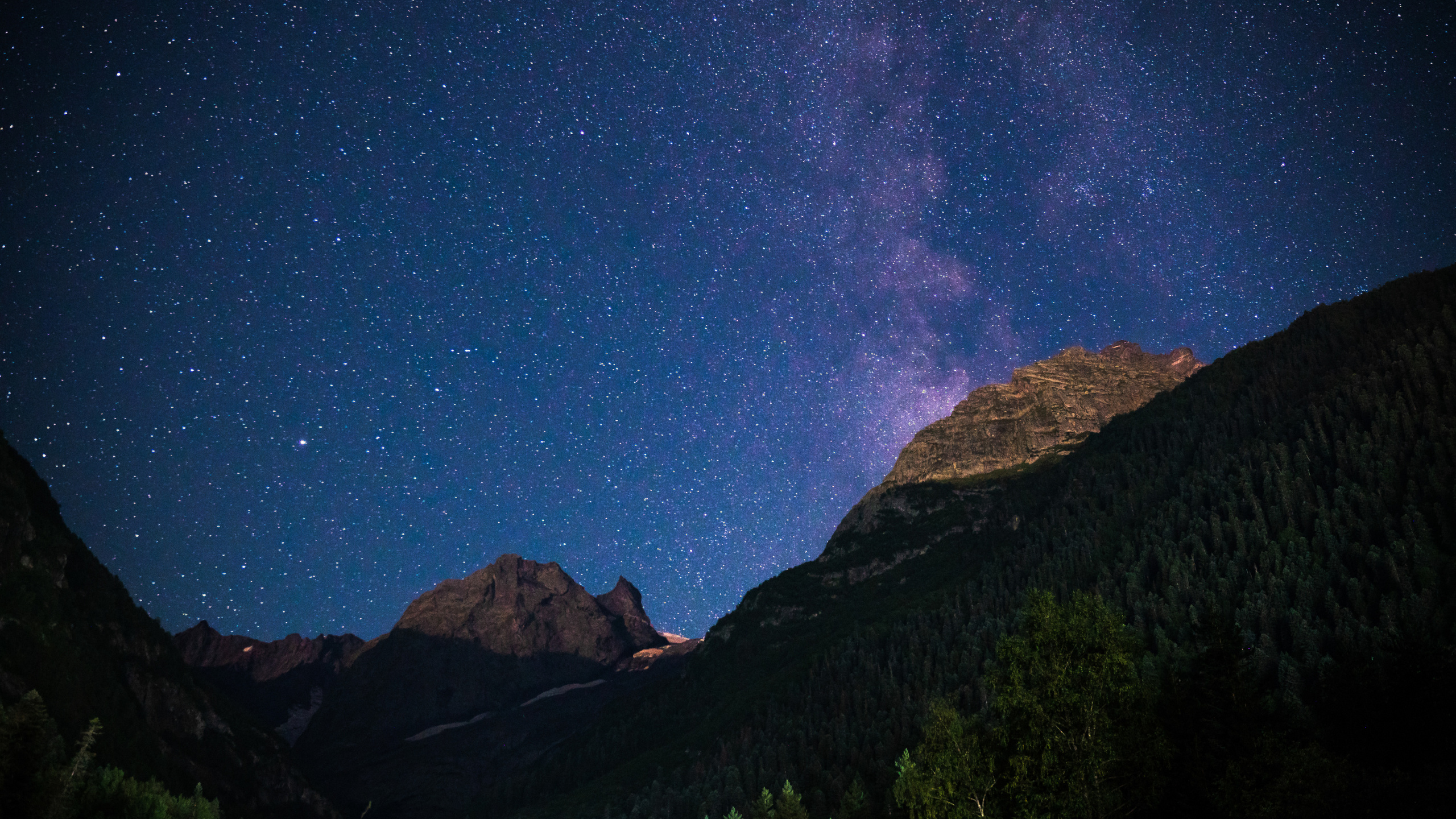 Домбай, млечный путь.