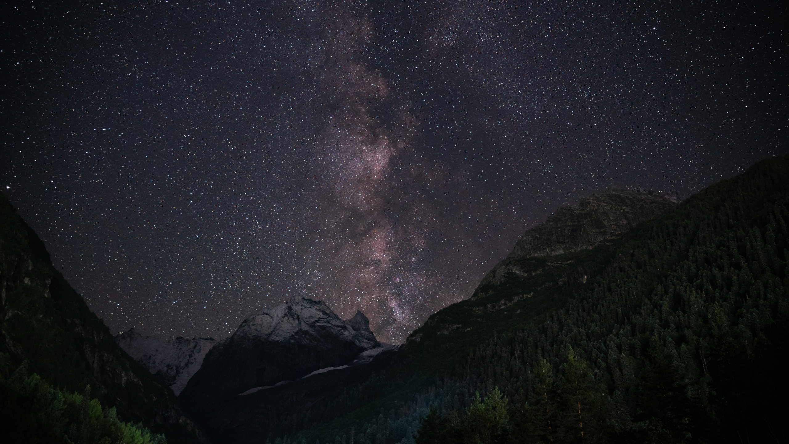 Домбай, млечный путь.