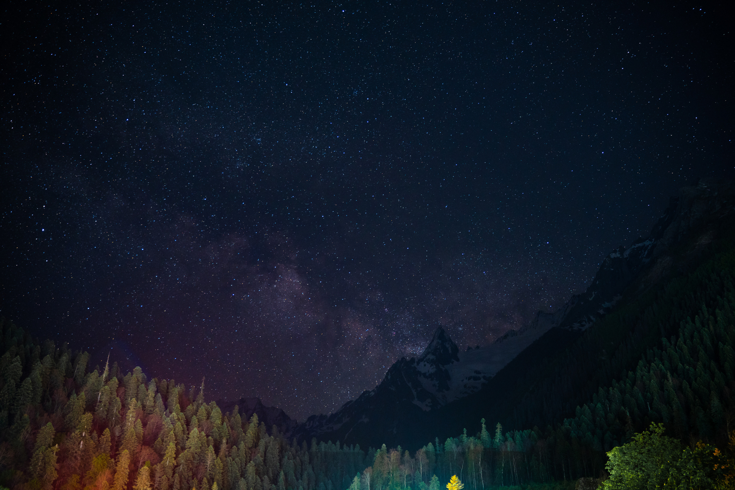 Домбай, млечный путь.