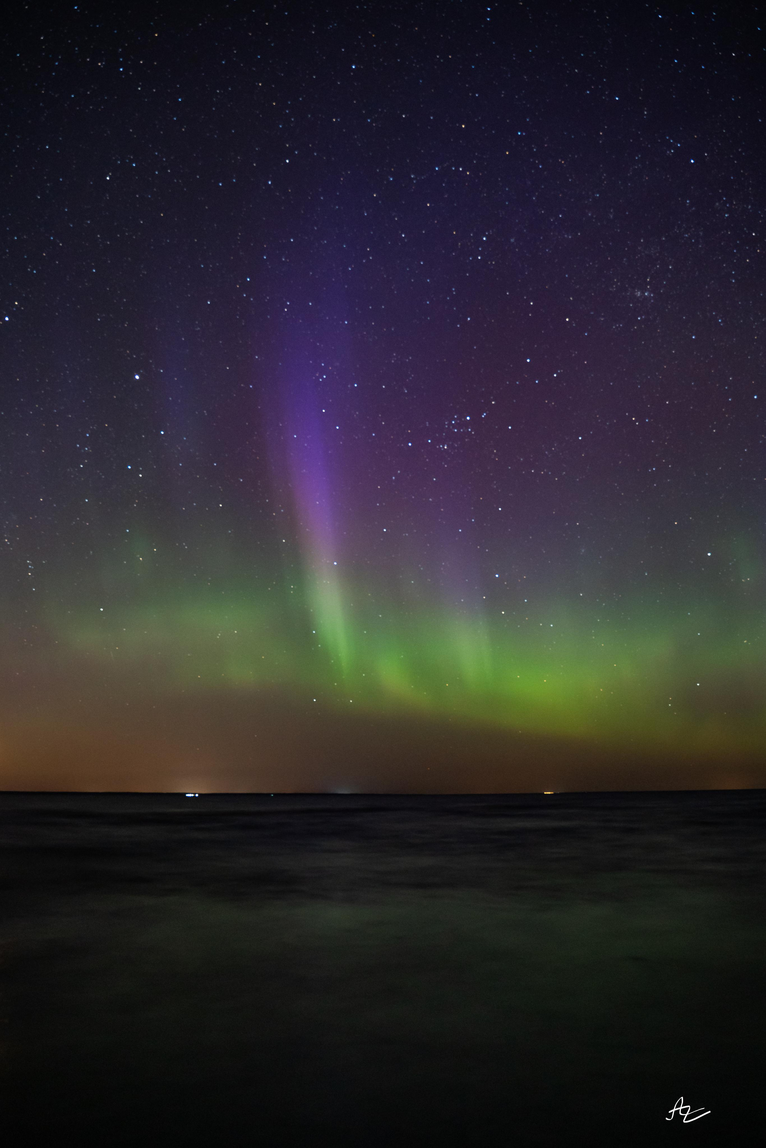 Ленинградская область, северное сияние