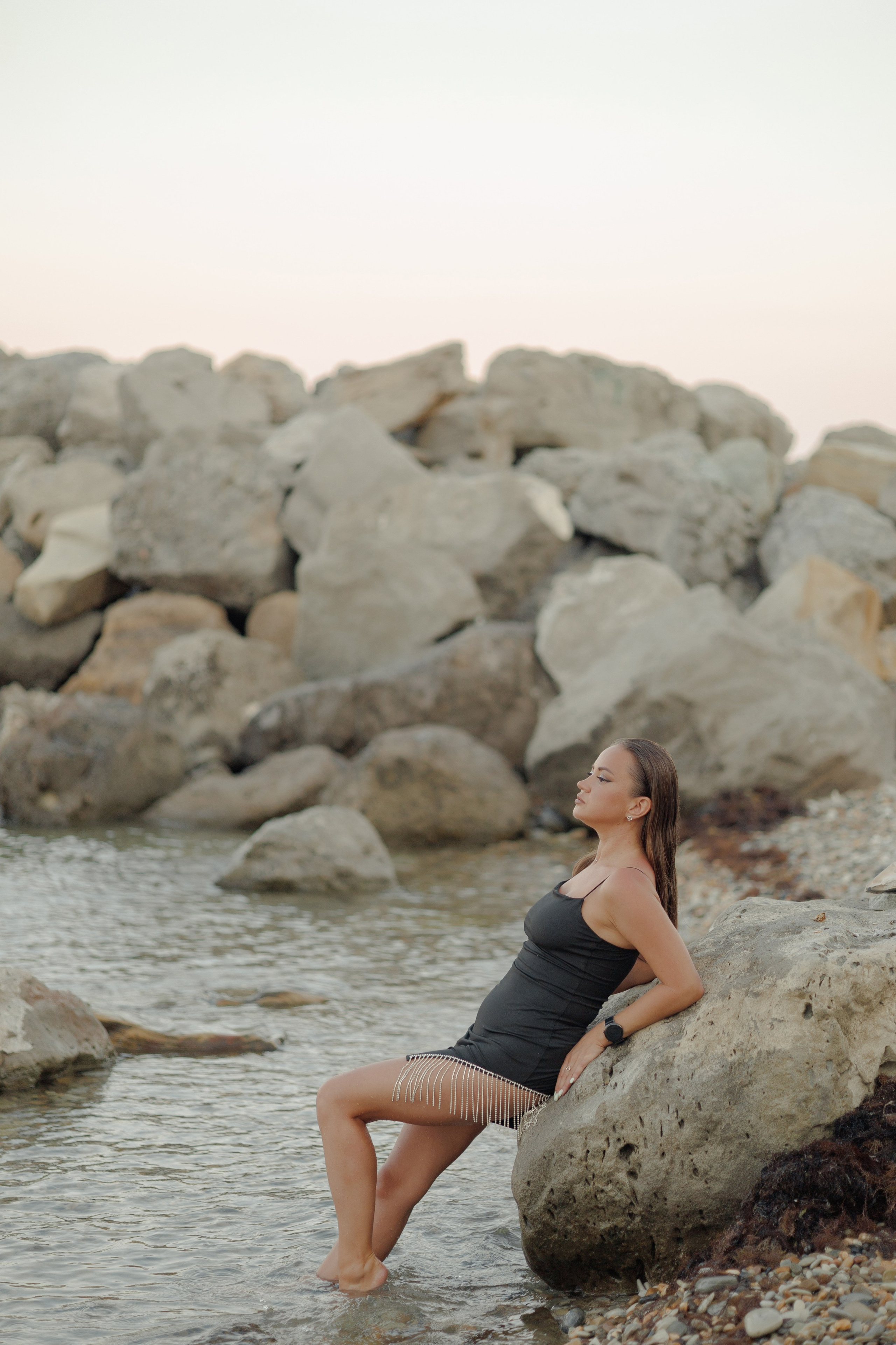 Рассвет на берегу моря. Семейный и портретный фотограф в Геленджике Любовь Бодрова