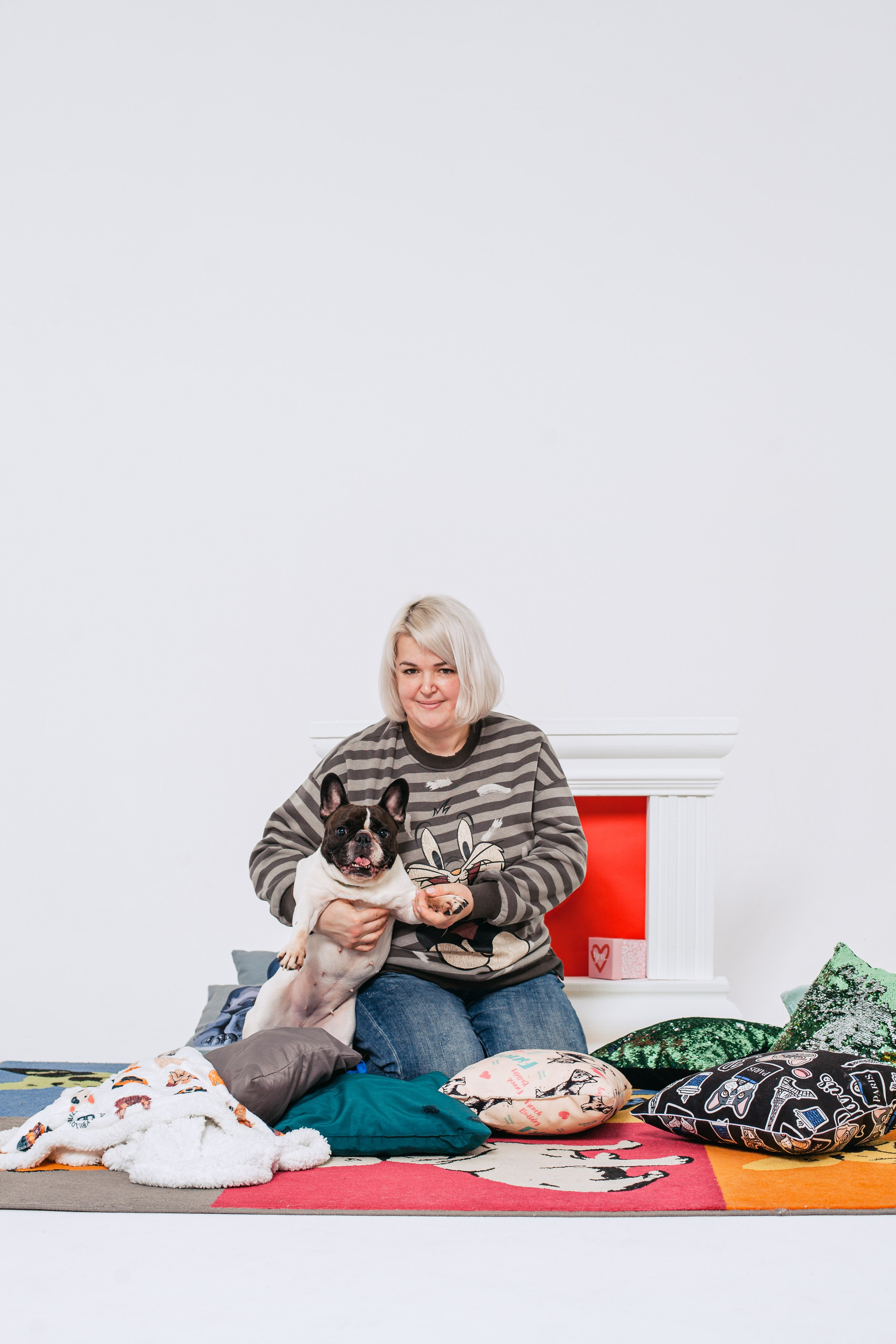 Пижамная вечеринка французских бульдогов и их хозяев. Фотограф-анималист Татьяна Степанова