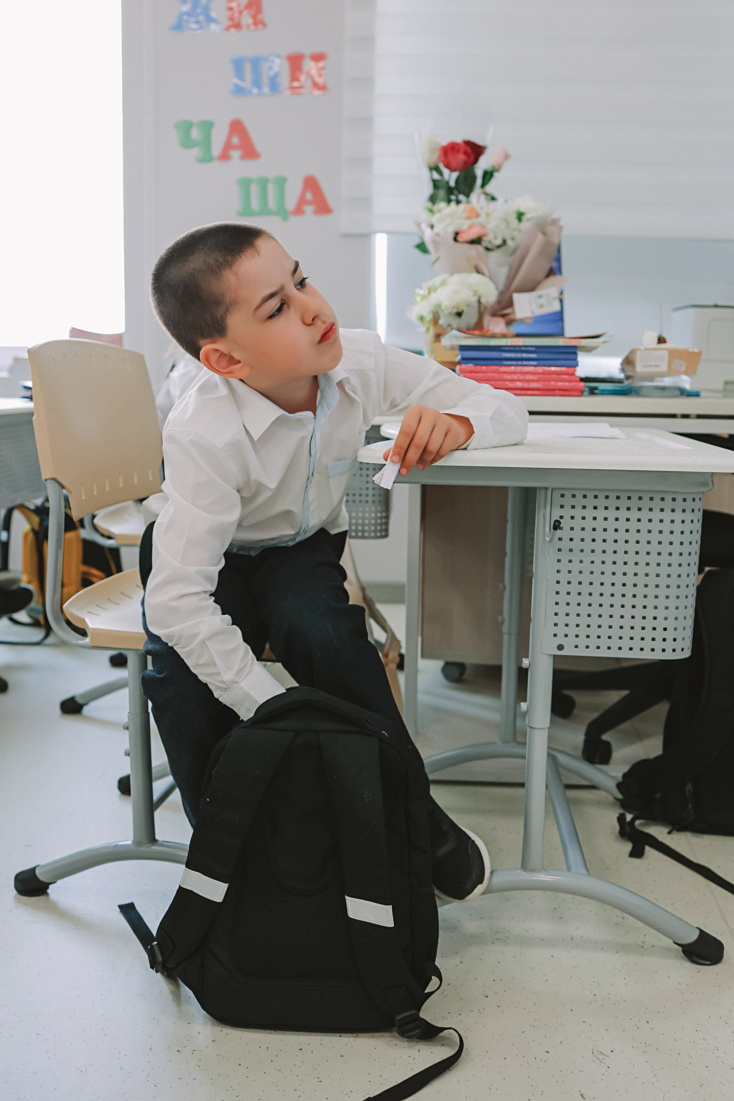 Один день в школе 1 класс. Семейный фотограф Тюмень, фотограф на роды Салмина Мария