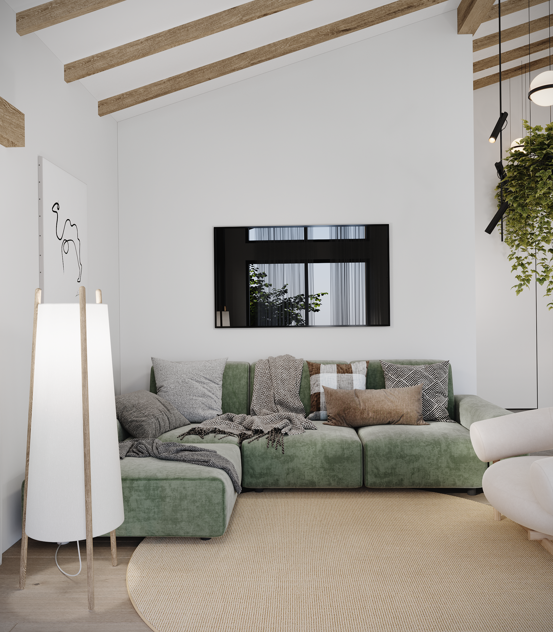 Интерьер загородного дома. Студия 3d визуализации Arcviz