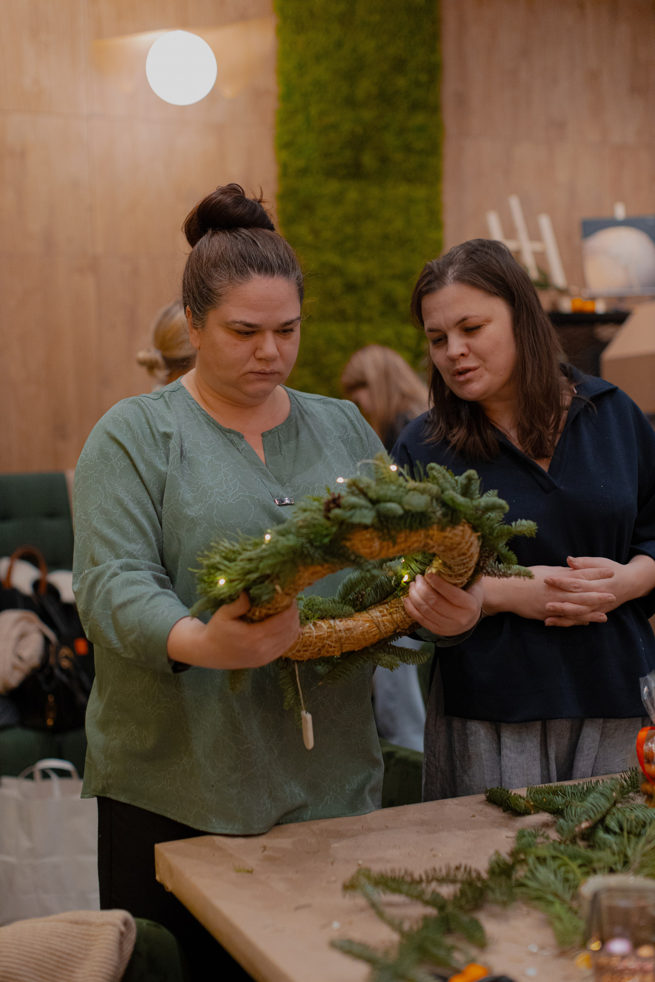 Мк Новогодний Венок. Анастасия Ракчеева Художник