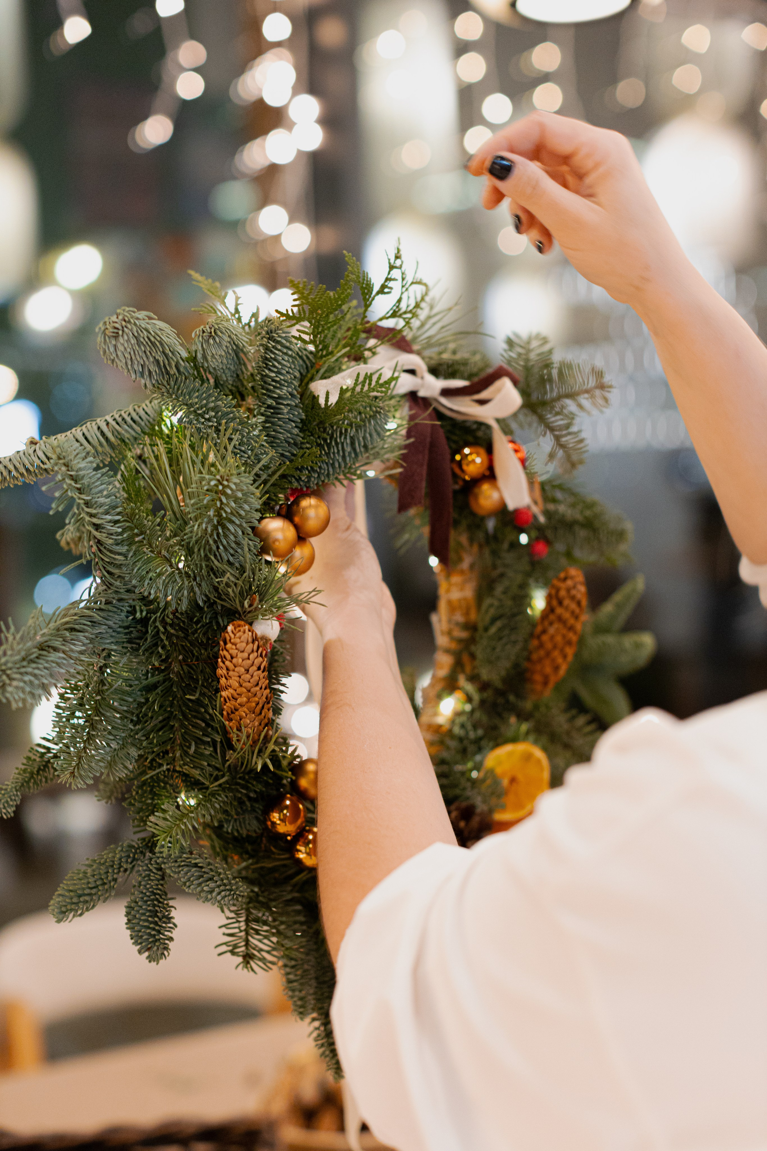 Мк свечи и венок (новогодний корпоратив). Анастасия Ракчеева Художник
