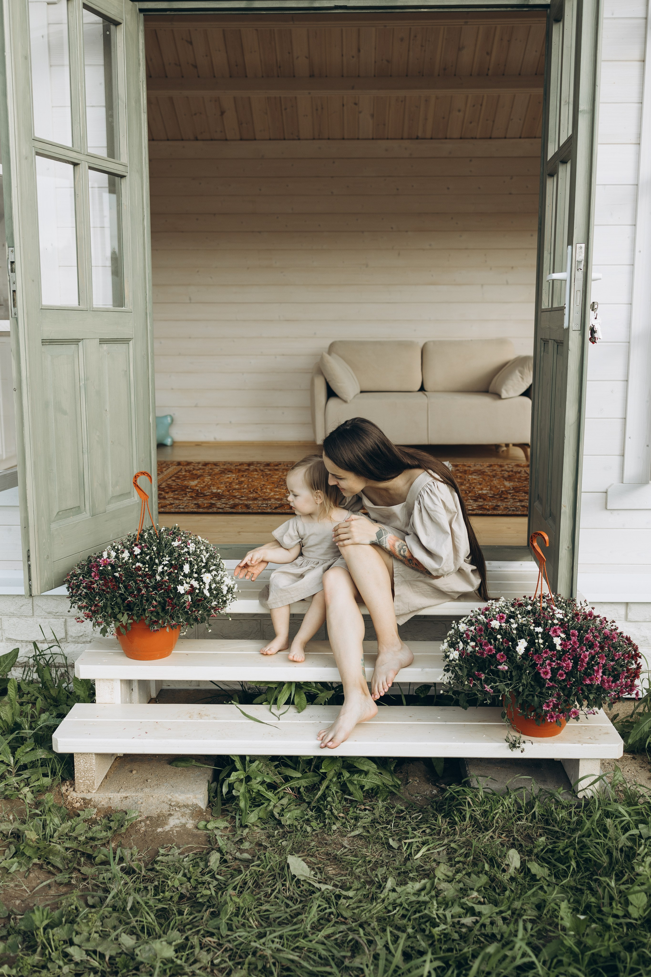 Оля и Мирослава Беседка. Семейный фотограф в Москве Виктория Ястребинская