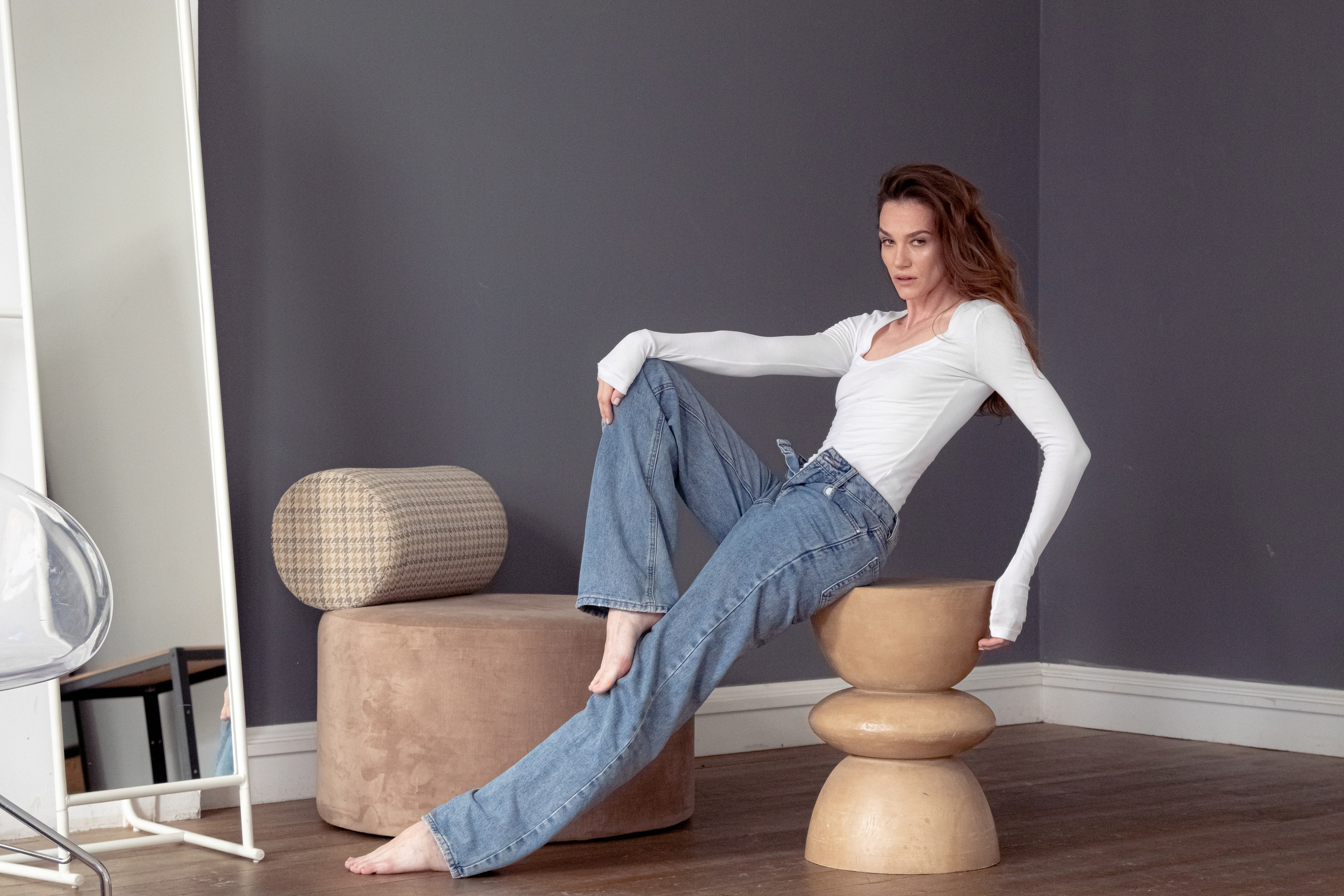 Фотокарточки с воркшопа на котором Анхен показывала мастерство позиров. Портретный и пейзажный фотограф Никита Павлов