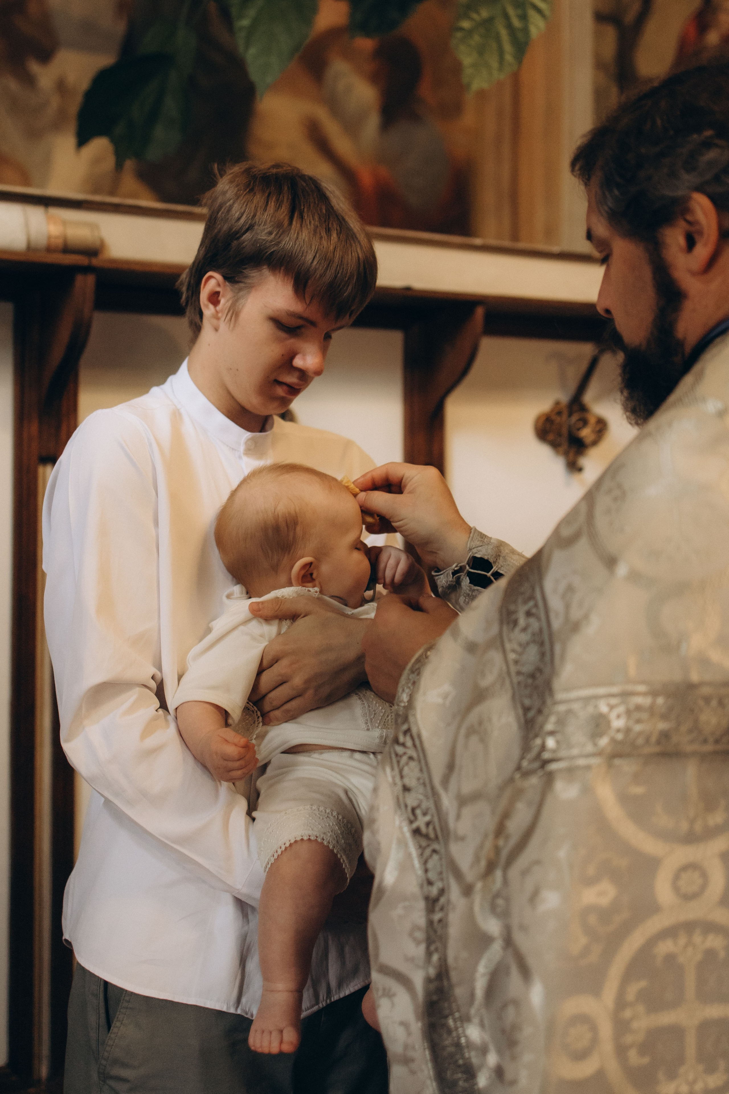 Крещение Макара. Семейный фотограф Москва Наталия Осьмакова