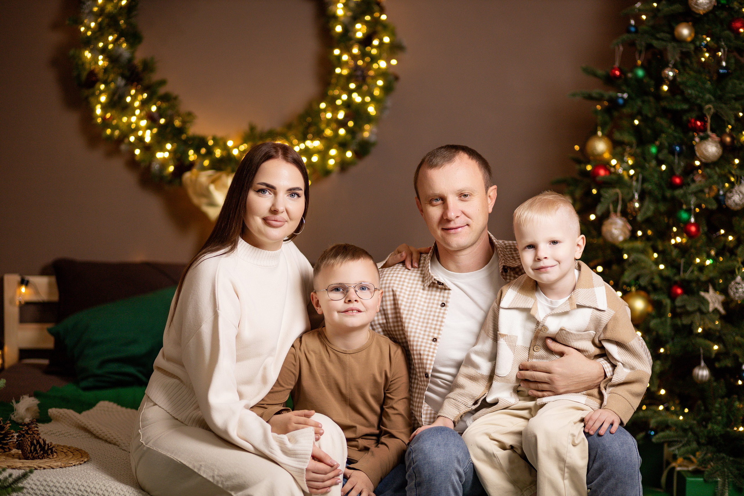 Семейная новогодняя фотосессия. Семейный, детский, свадебный фотограф в Георгиевске Дарья Домникова