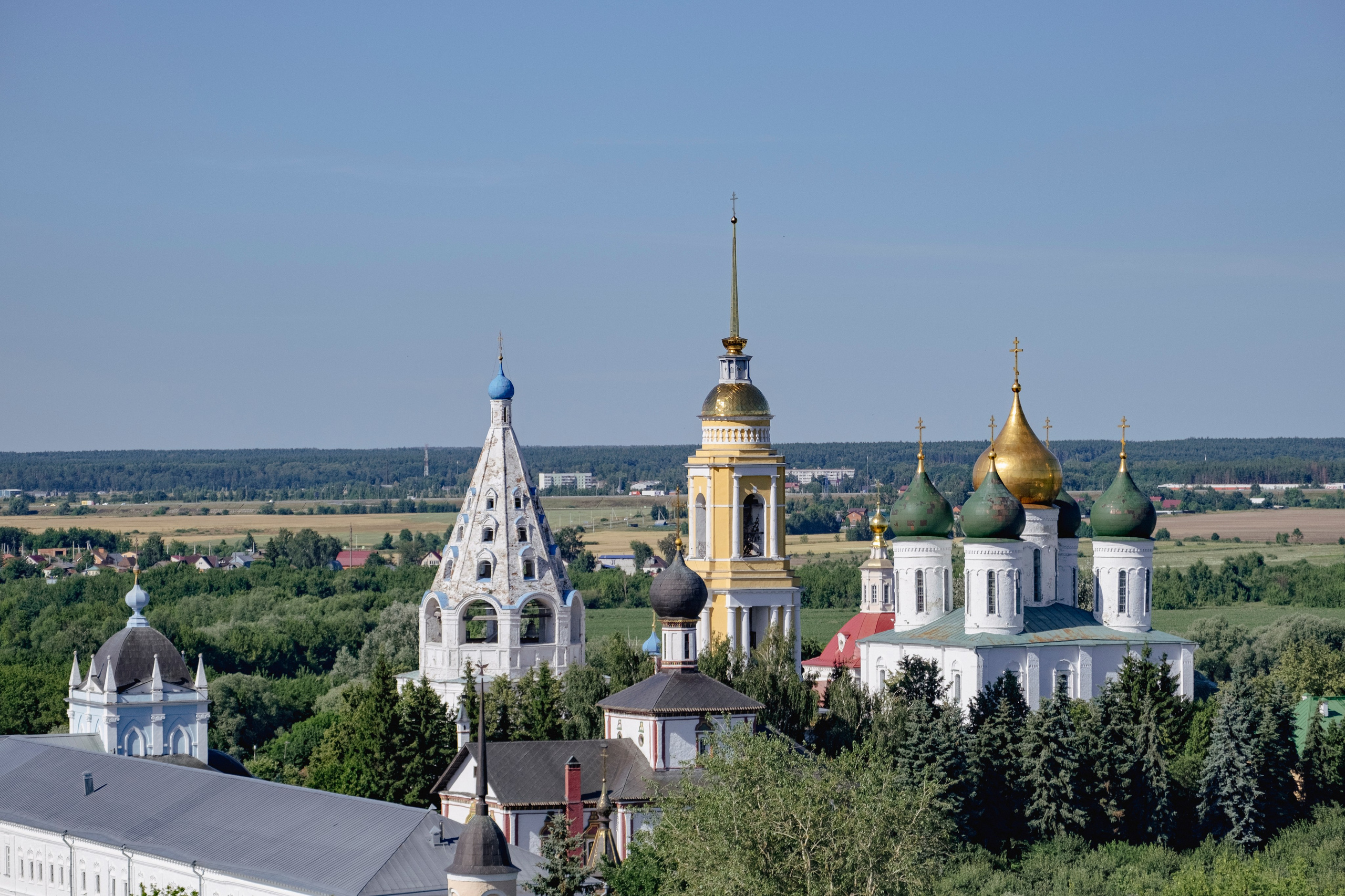 вид со смотровой площадки в Коломне