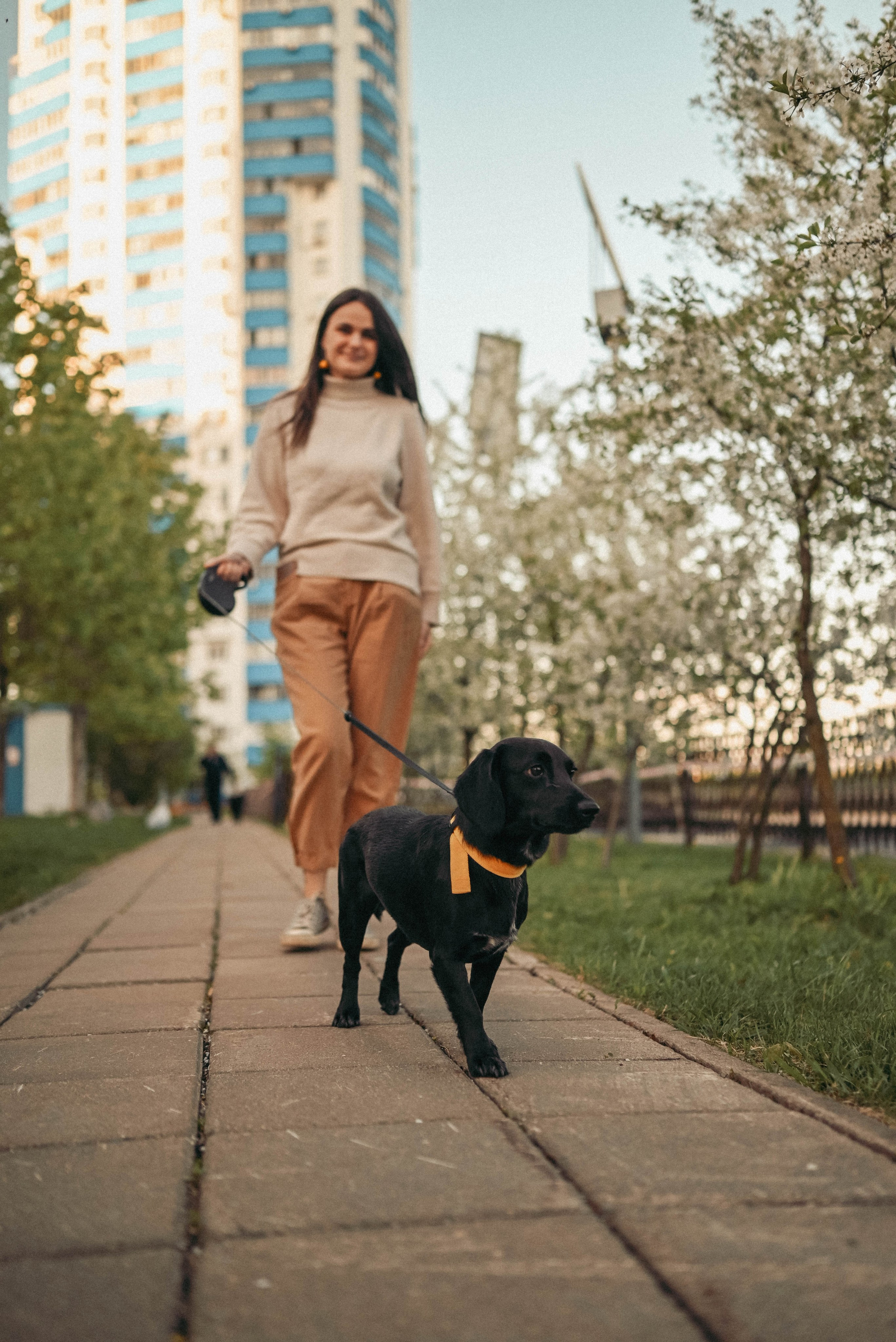 Прогулка с пушистым другом. Семейный фотограф в Москве Люберцах Ирина Вронская