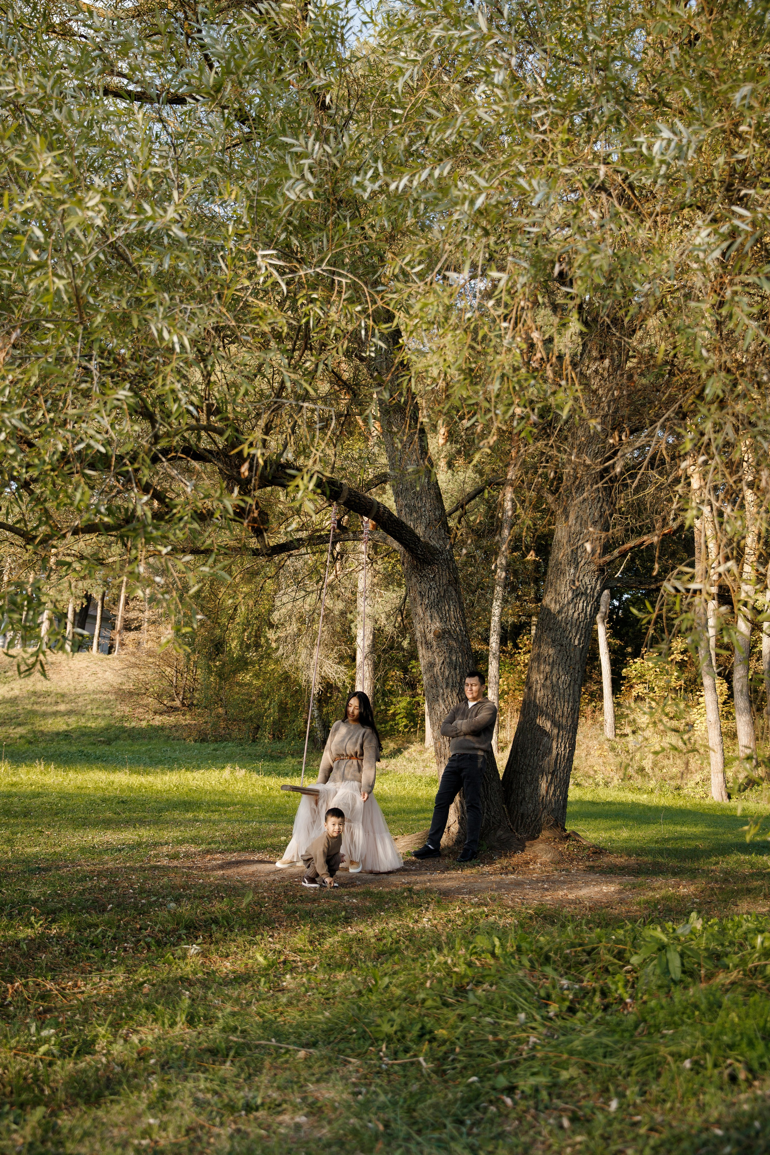 Осенняя семейная фотосессия в усадьбе Валуево. Фотограф Александра Сыщенко