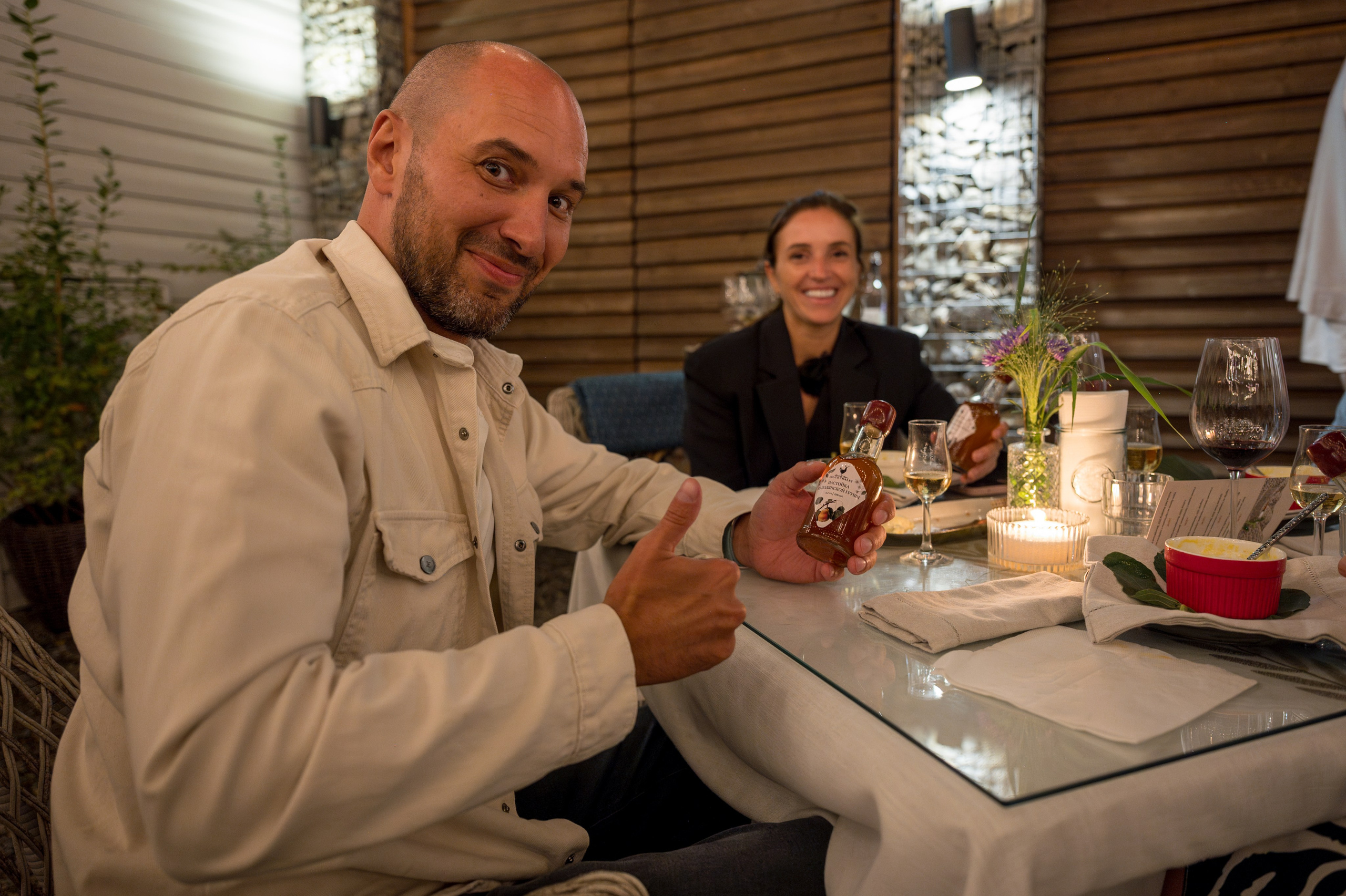 Гастрономический ужин в ресторане Co-Co Chalet. Репортажный фотограф в Красной Поляне и Сочи Павлюченко Екатерина