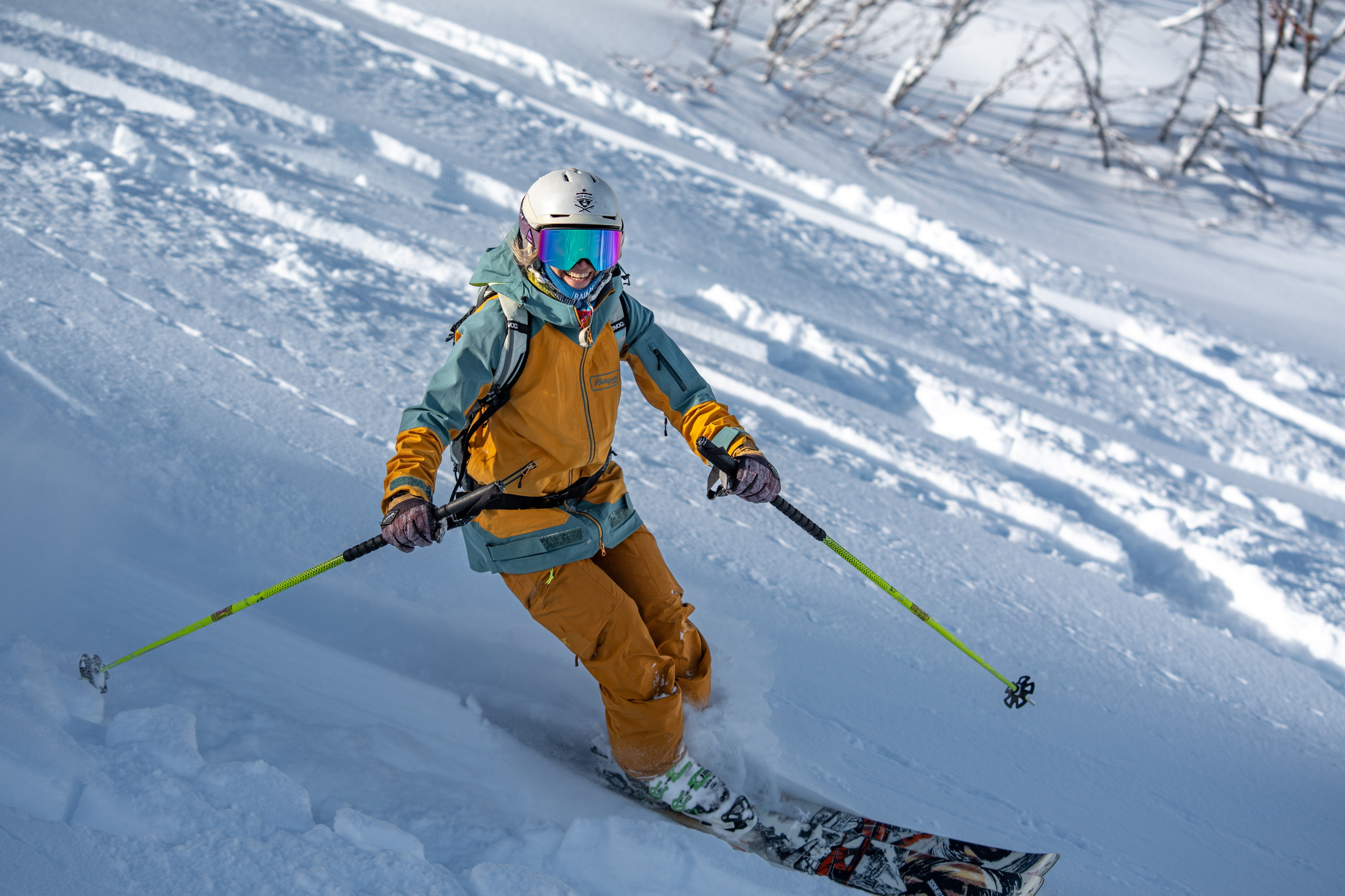 Внетрассовое катание в рамках фрирайд кэмпа с Еленой Ануфриковой. Репортажный фотограф в Красной Поляне и Сочи Павлюченко Екатерина