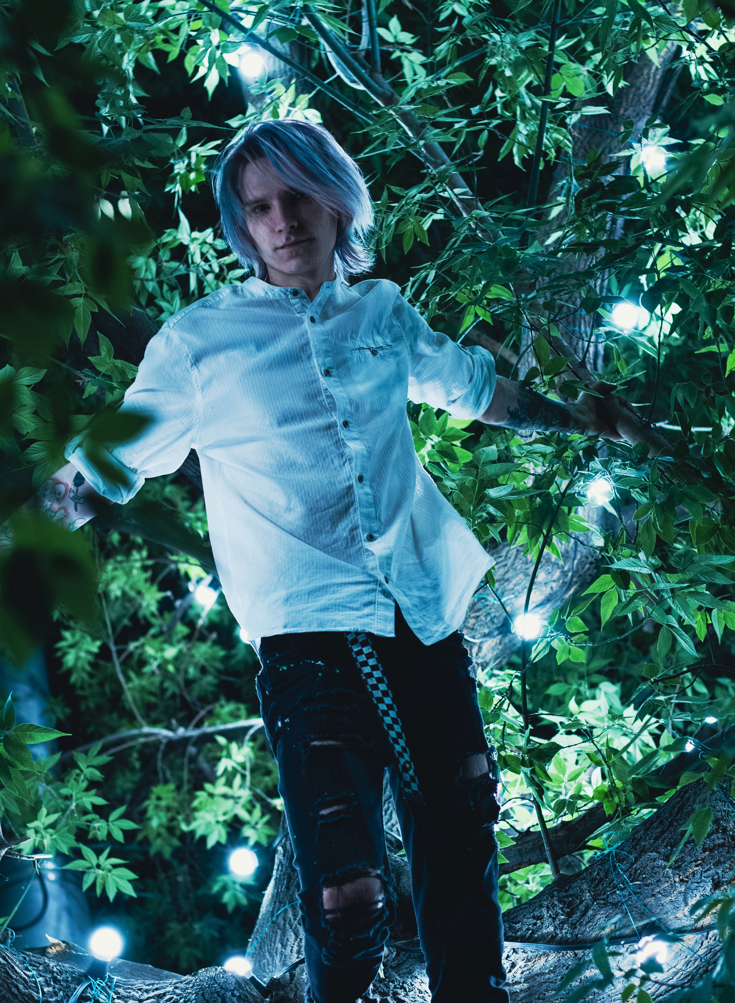 Ночь. Фотограф в Новокузнецке