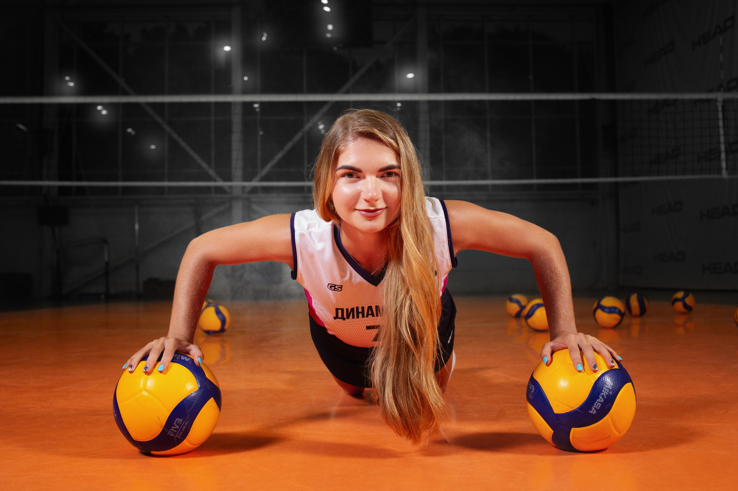 фотосессия женской волейбольной команды