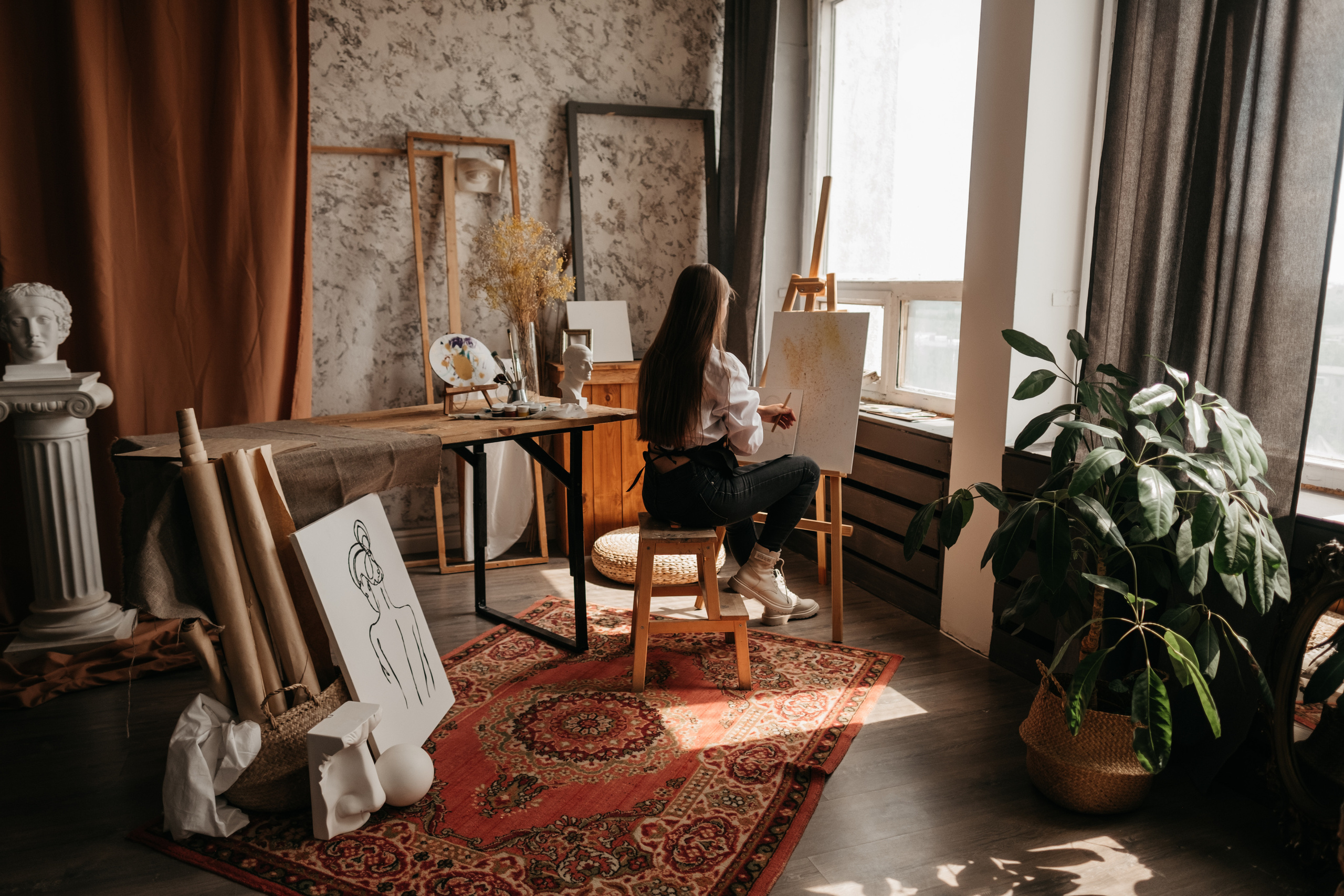 Индивидуальная портретная фотосессия в студии зимой. Свадебный и семейный фотограф в Ульяновске Анастасия Мышенкова