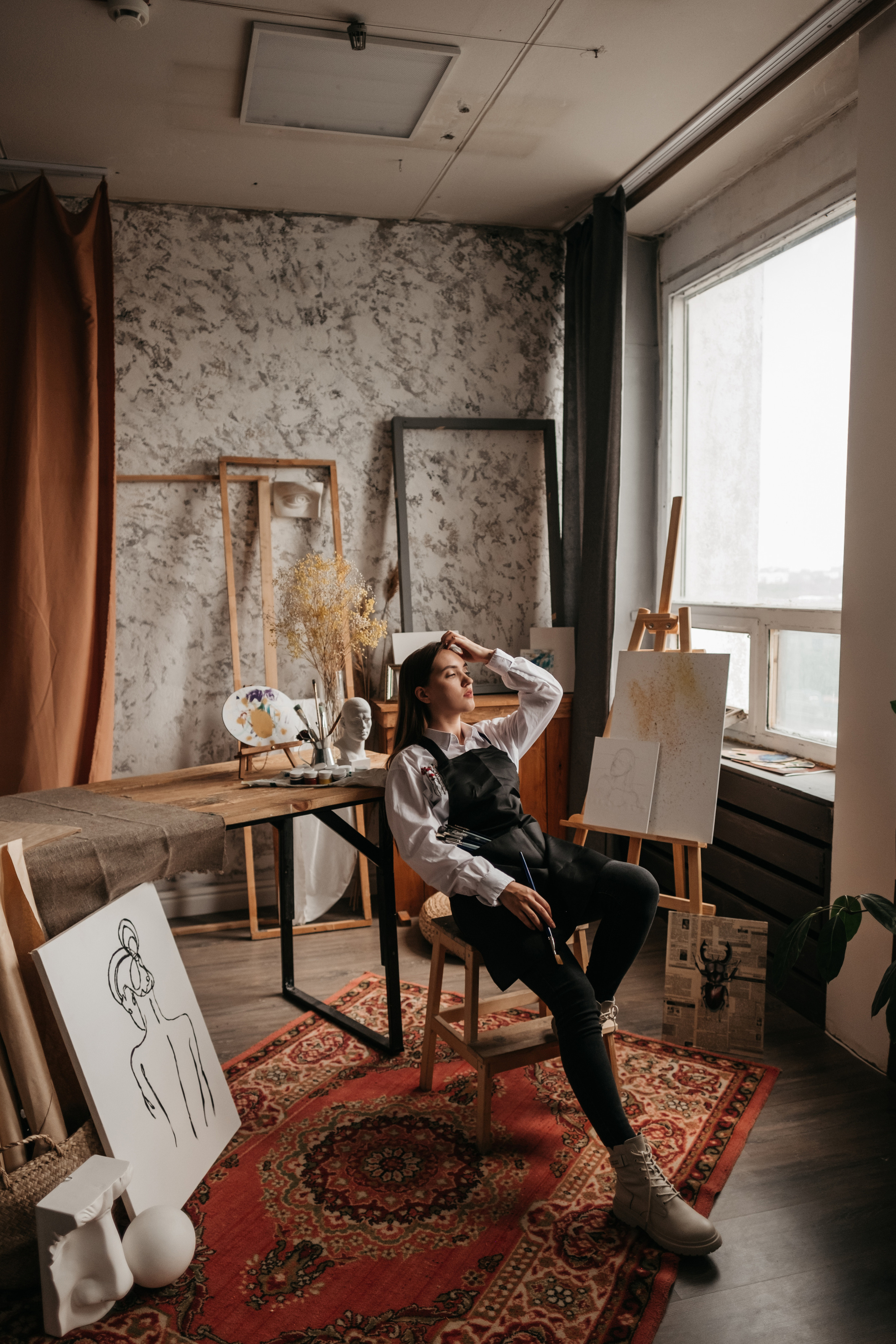 Индивидуальная портретная фотосессия в студии зимой. Свадебный и семейный фотограф в Ульяновске Анастасия Мышенкова