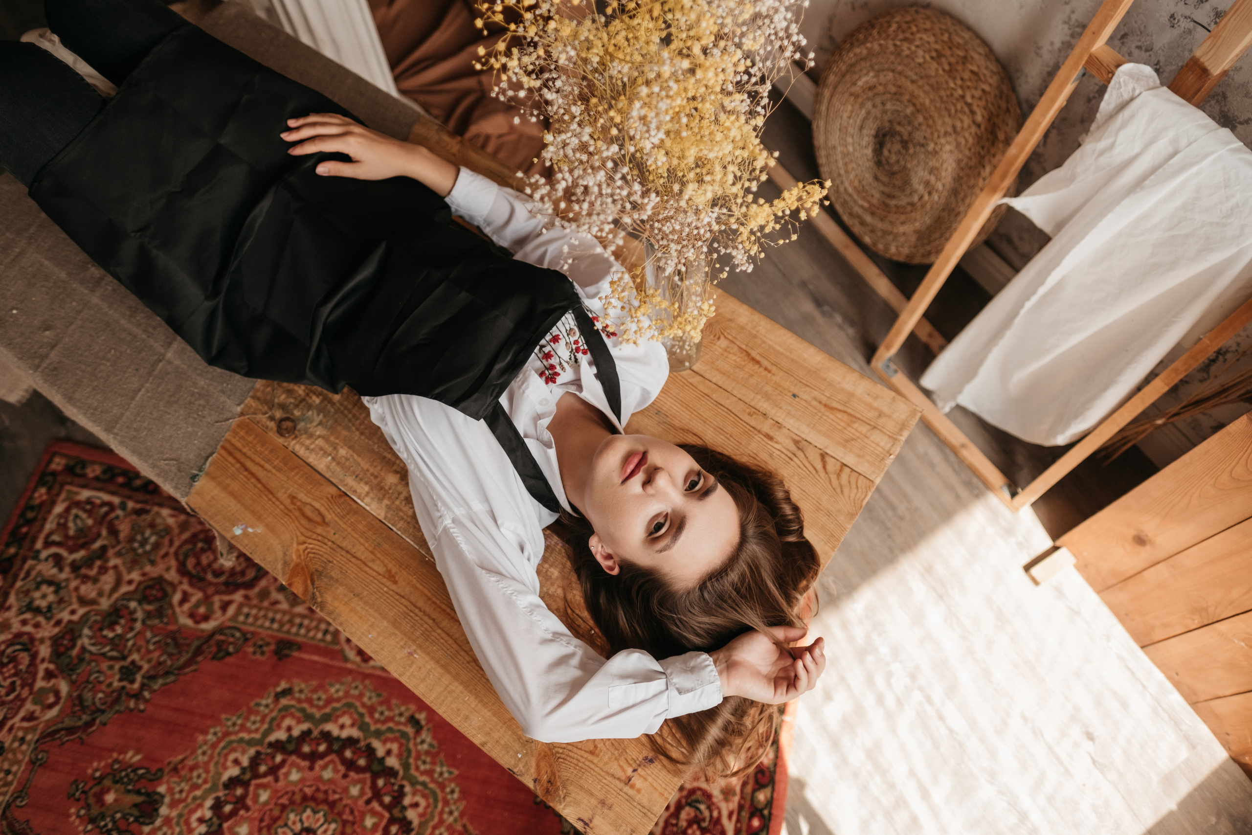 Индивидуальная портретная фотосессия в студии зимой. Свадебный и семейный фотограф в Ульяновске Анастасия Мышенкова