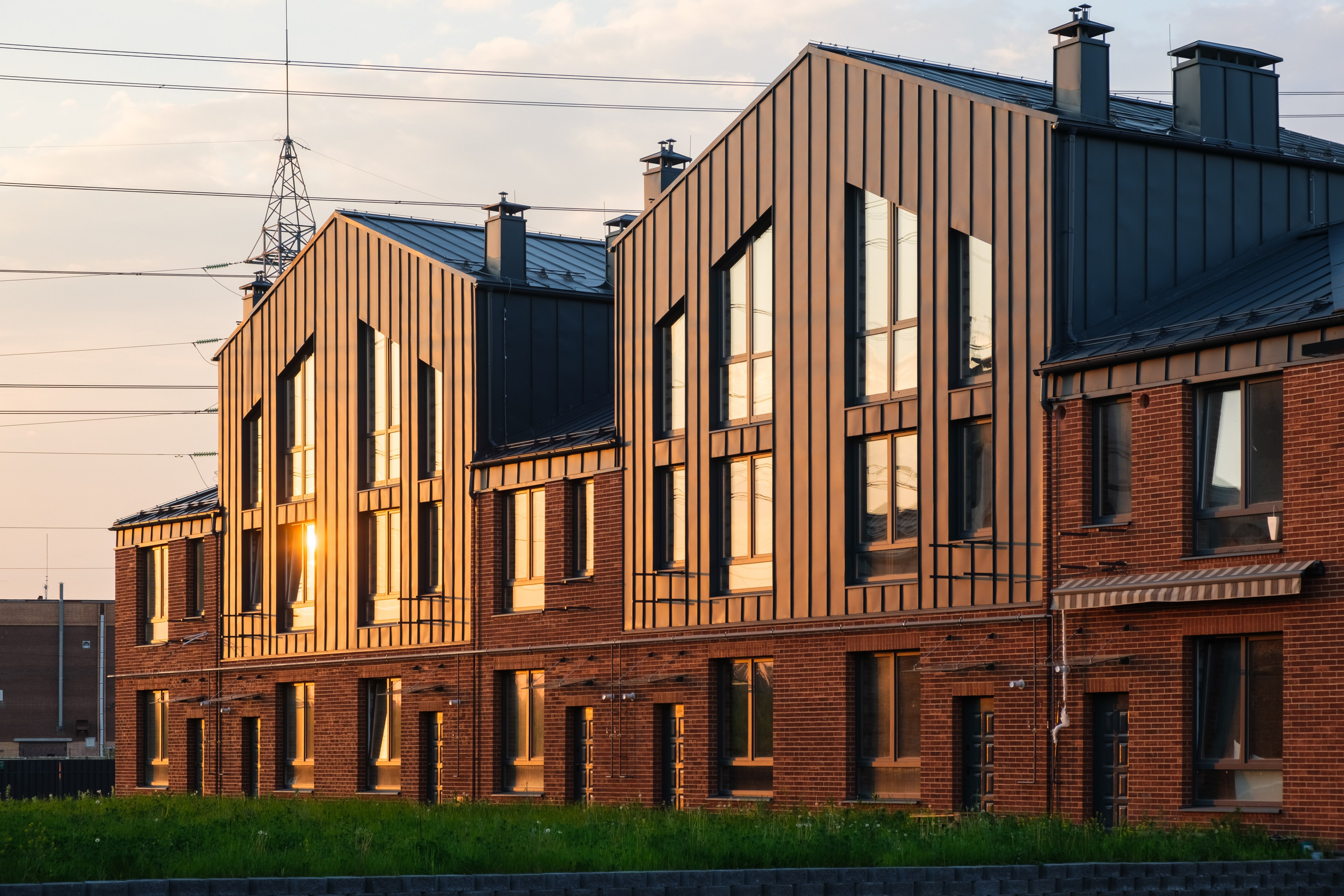 Архитектурная фотосъёмка коттеджного посёлка