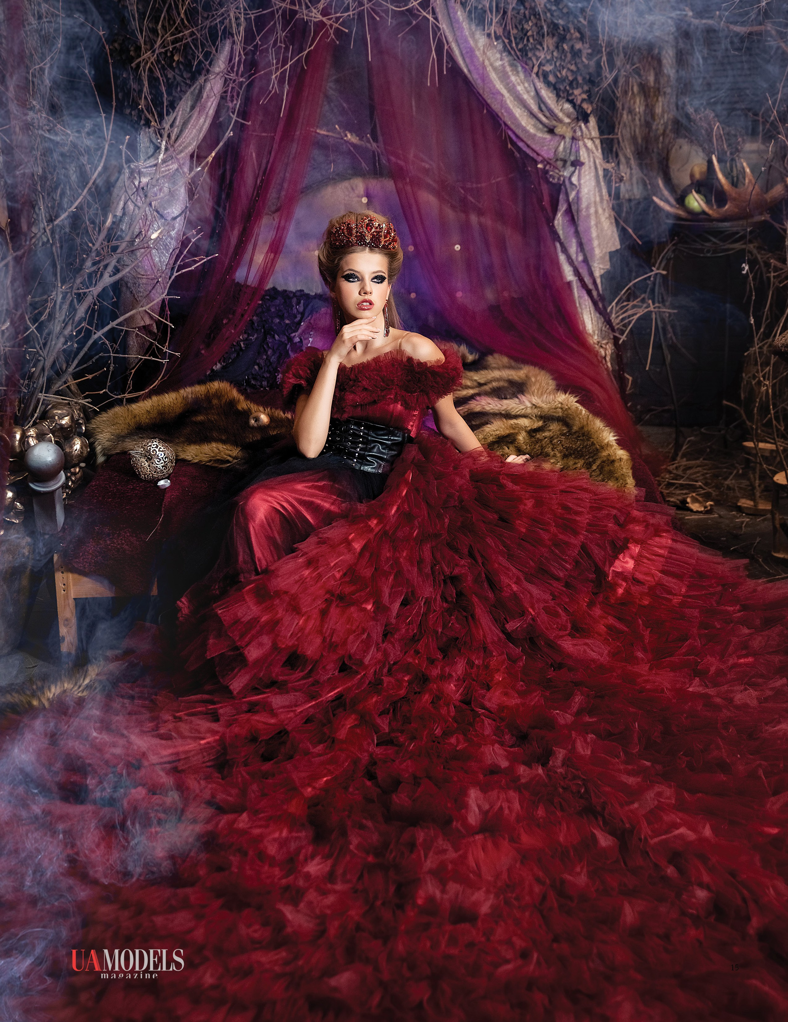 Осенняя фотосессия в студии в стиле праздника -канун Дня всех святых-Halloween. Фотограф в Москве Lidiya_Li_Photo