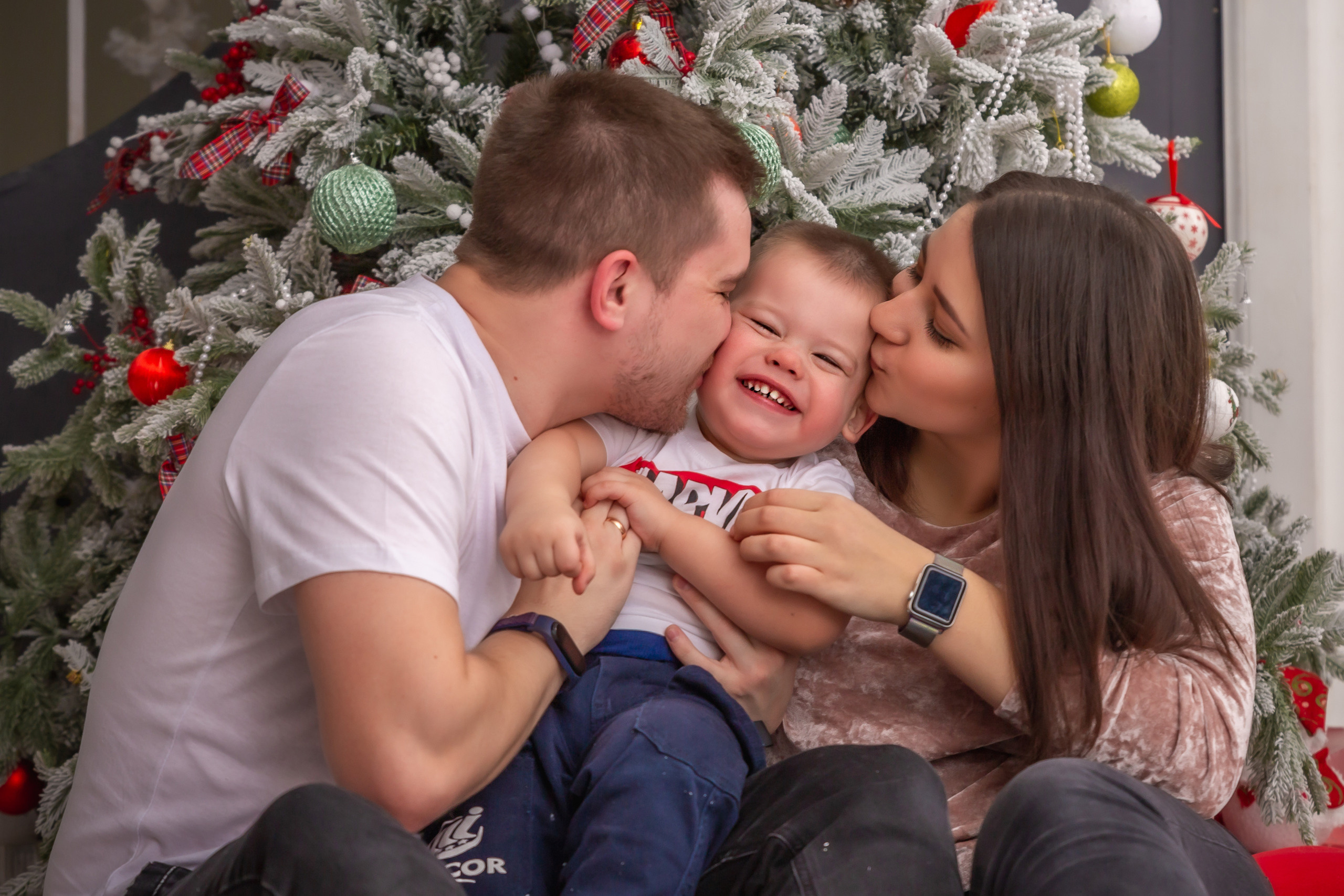 Новогодняя съемка большой семьи. Репортажный, семейный, свадебный фотограф Санкт-Петербург Ольга Лесюк