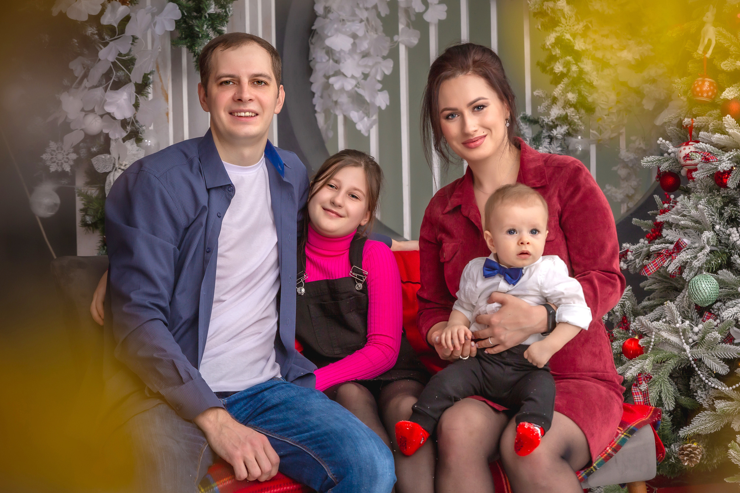 Новогодняя съемка большой семьи. Репортажный, семейный, свадебный фотограф Санкт-Петербург Ольга Лесюк