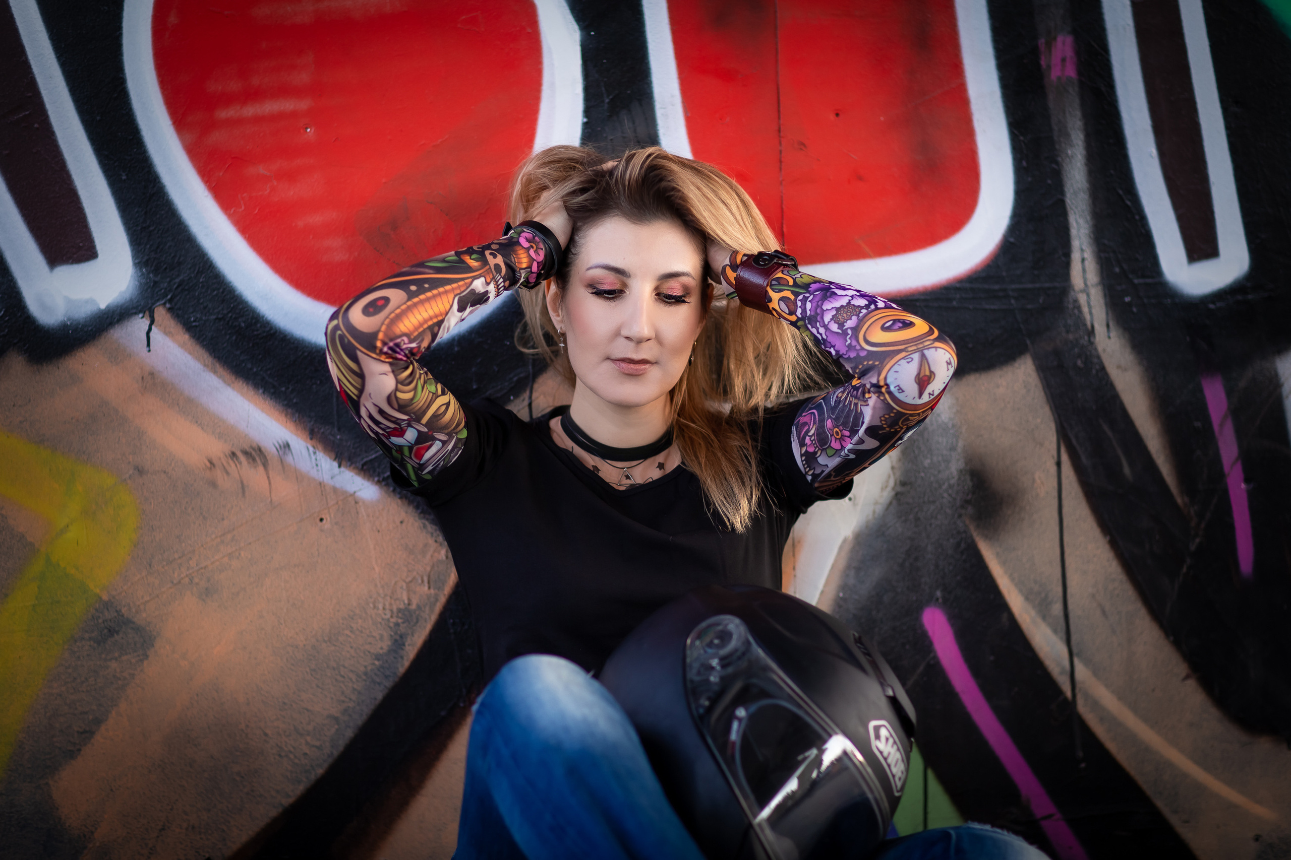 Ирочка, фотосессия с мотоциклом. Репортажный, семейный, свадебный фотограф Санкт-Петербург Ольга Лесюк