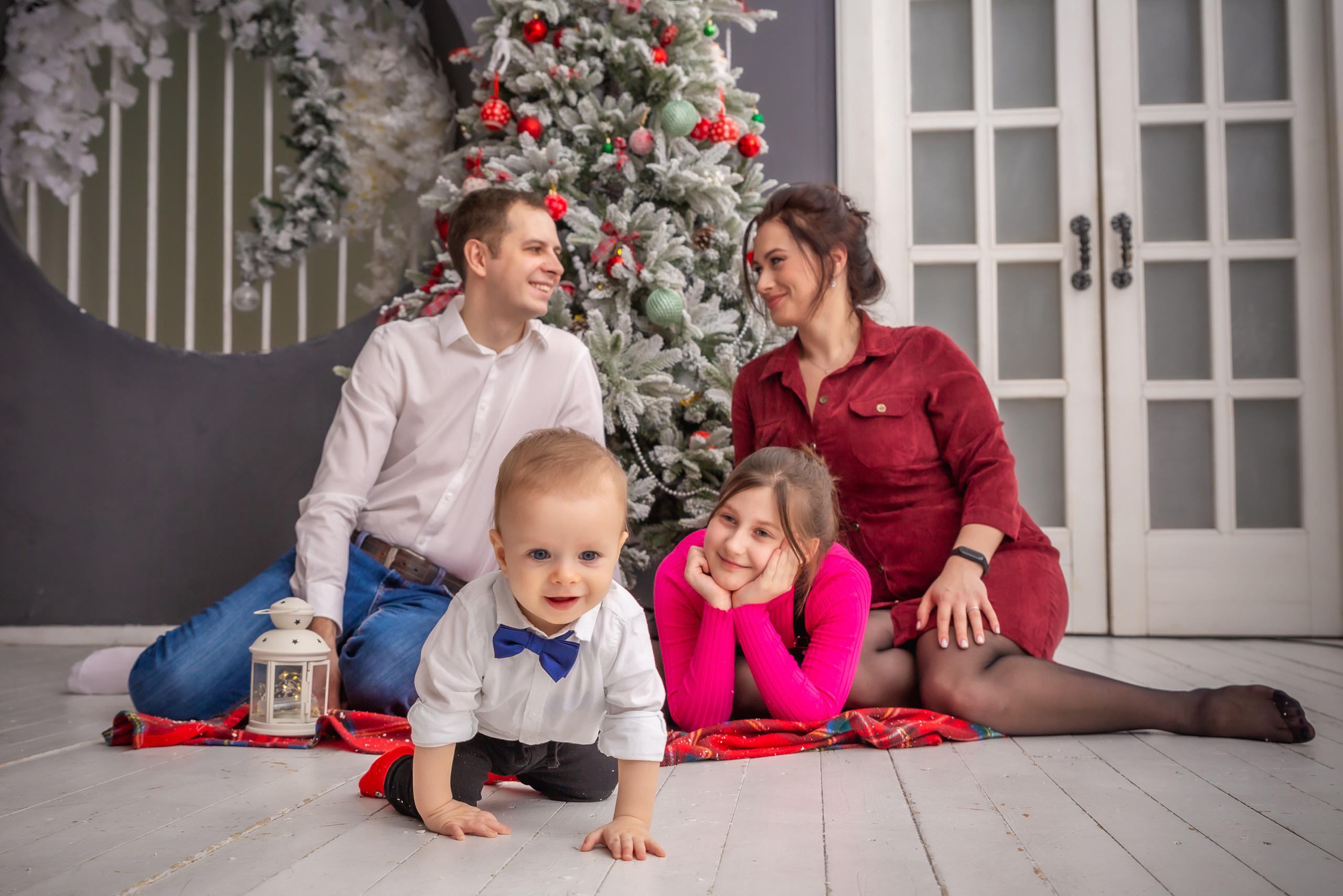 Новогодняя съемка большой семьи. Репортажный, семейный, свадебный фотограф Санкт-Петербург Ольга Лесюк