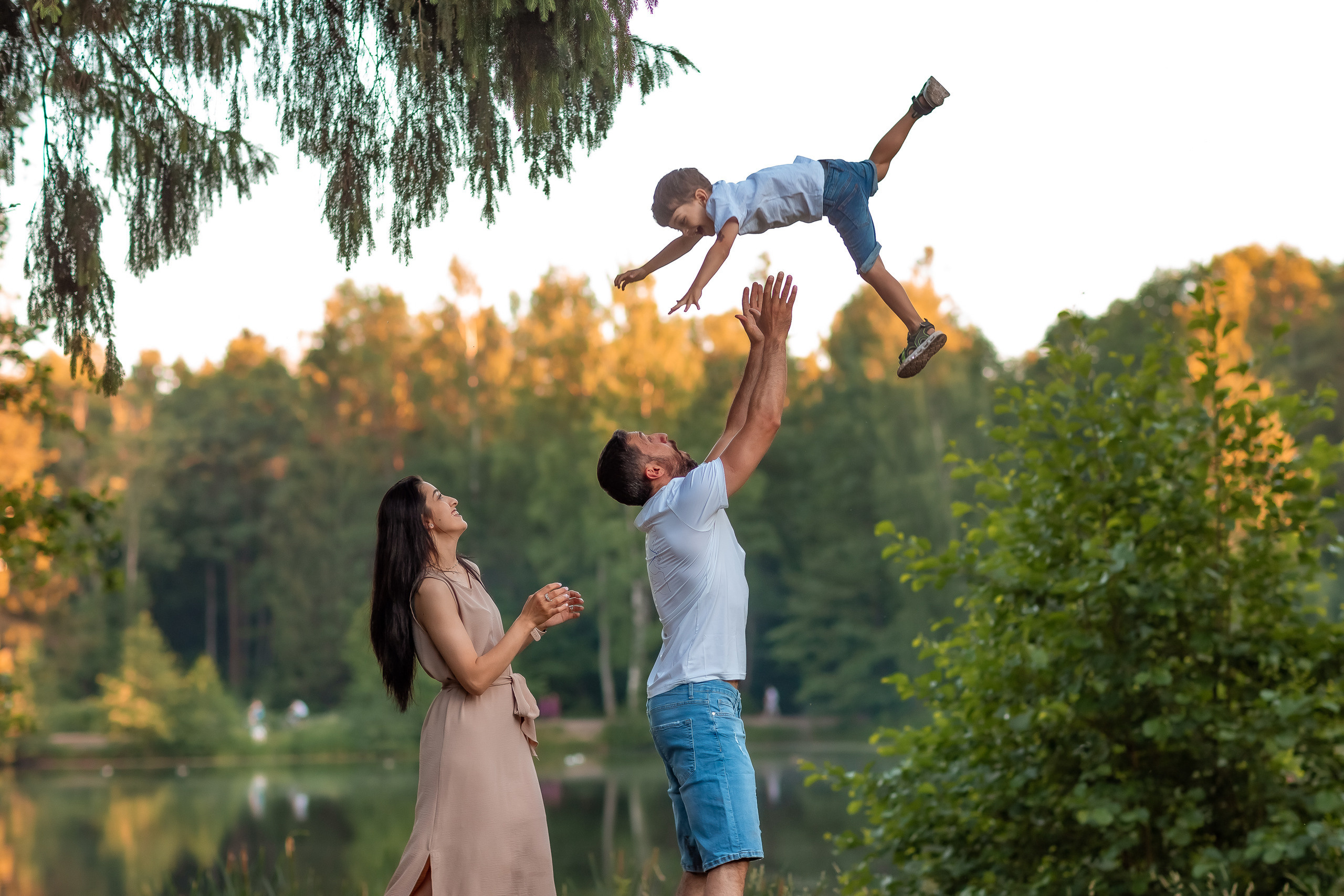 Летняя семейная съемка в Шуваловском парке. Репортажный, семейный, свадебный фотограф Санкт-Петербург Ольга Лесюк