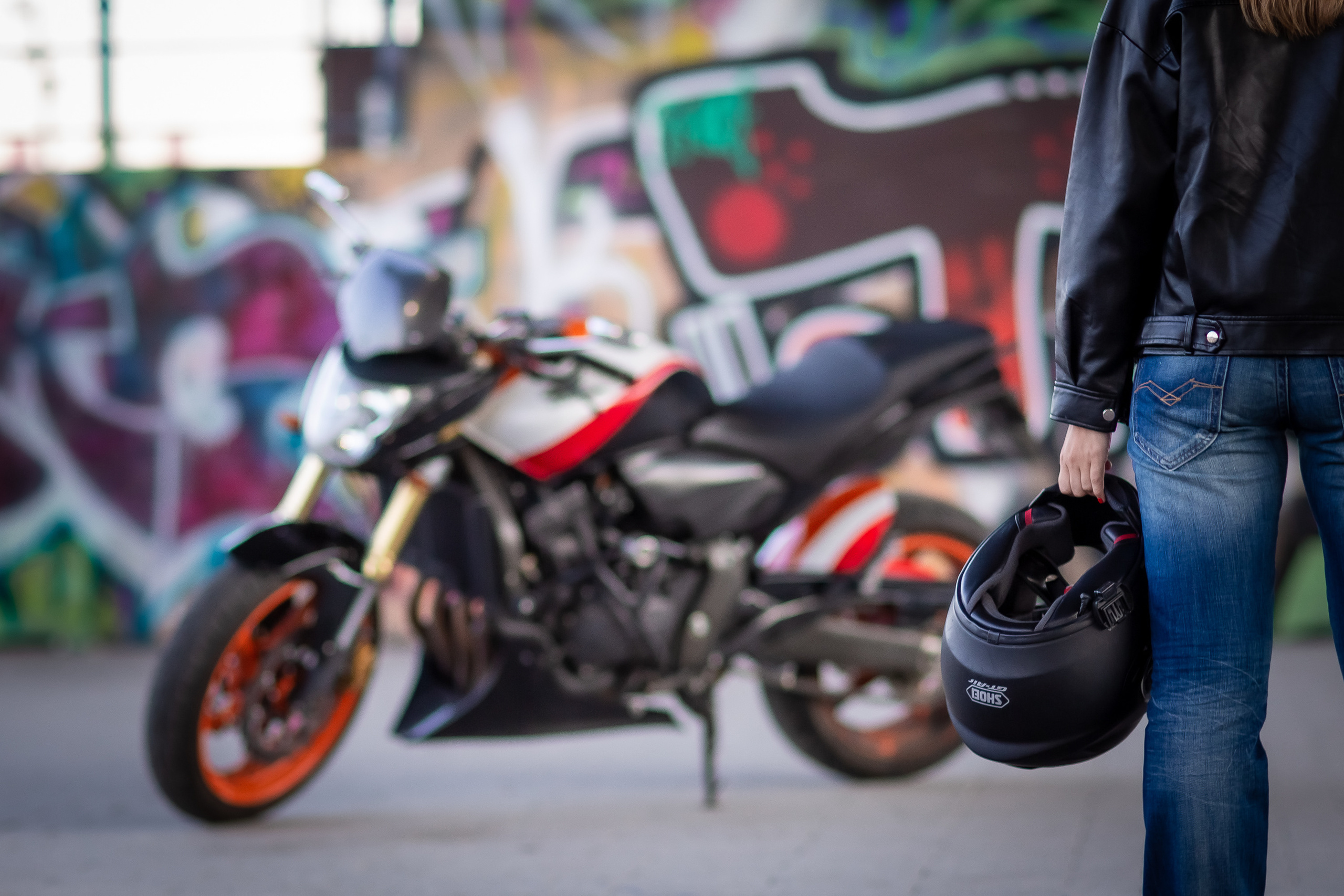 Ирочка, фотосессия с мотоциклом. Репортажный, семейный, свадебный фотограф Санкт-Петербург Ольга Лесюк