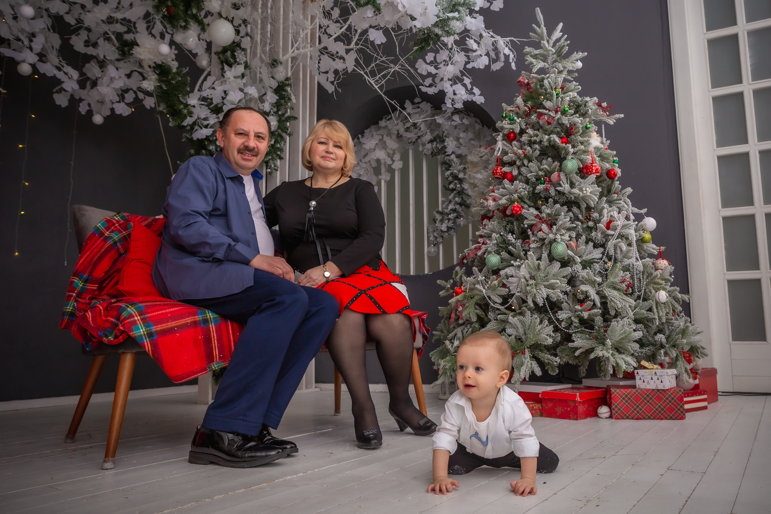 Новогодняя съемка большой семьи. Репортажный, семейный, свадебный фотограф Санкт-Петербург Ольга Лесюк